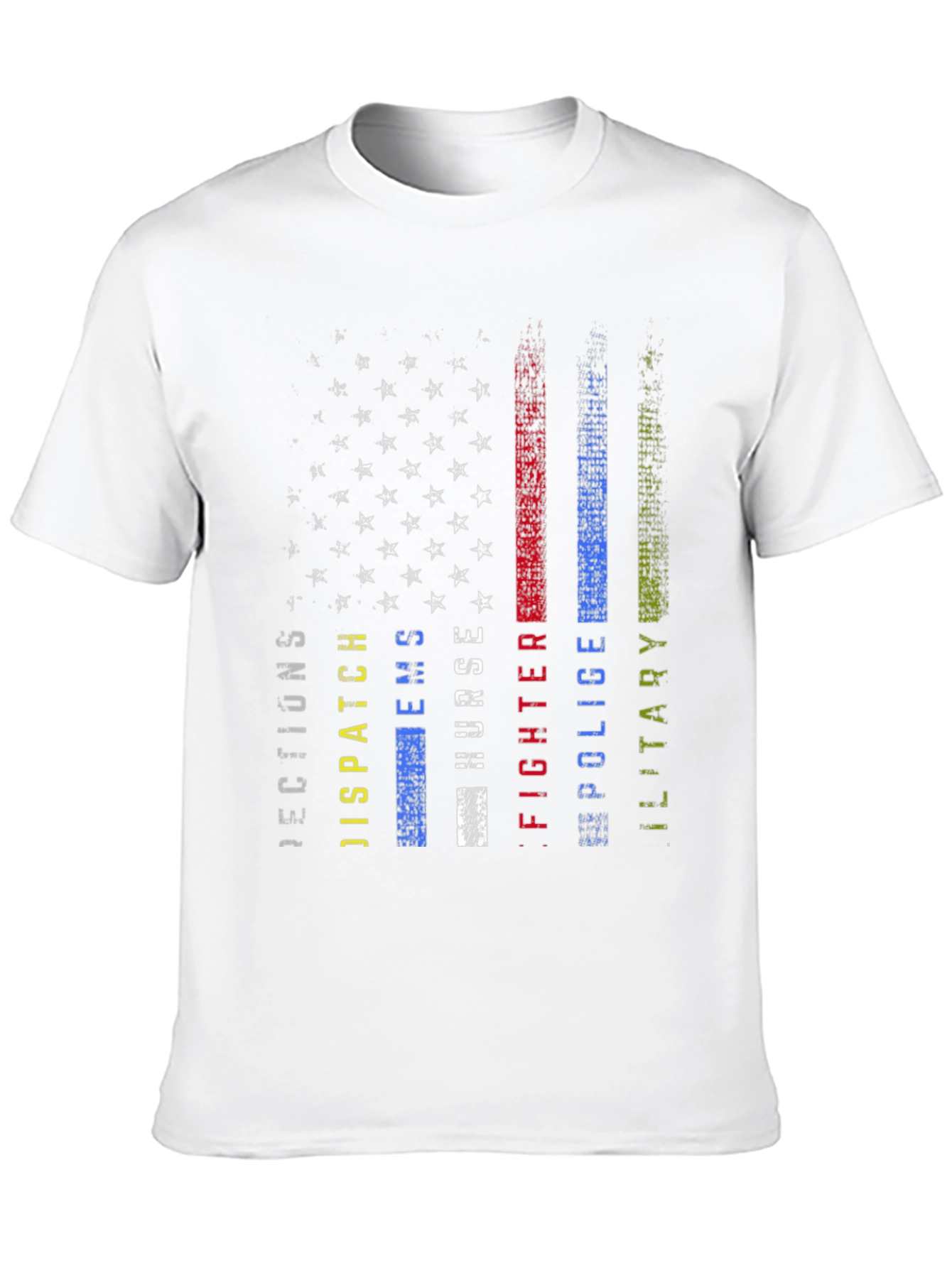 American Flag First Responder T-Shirt