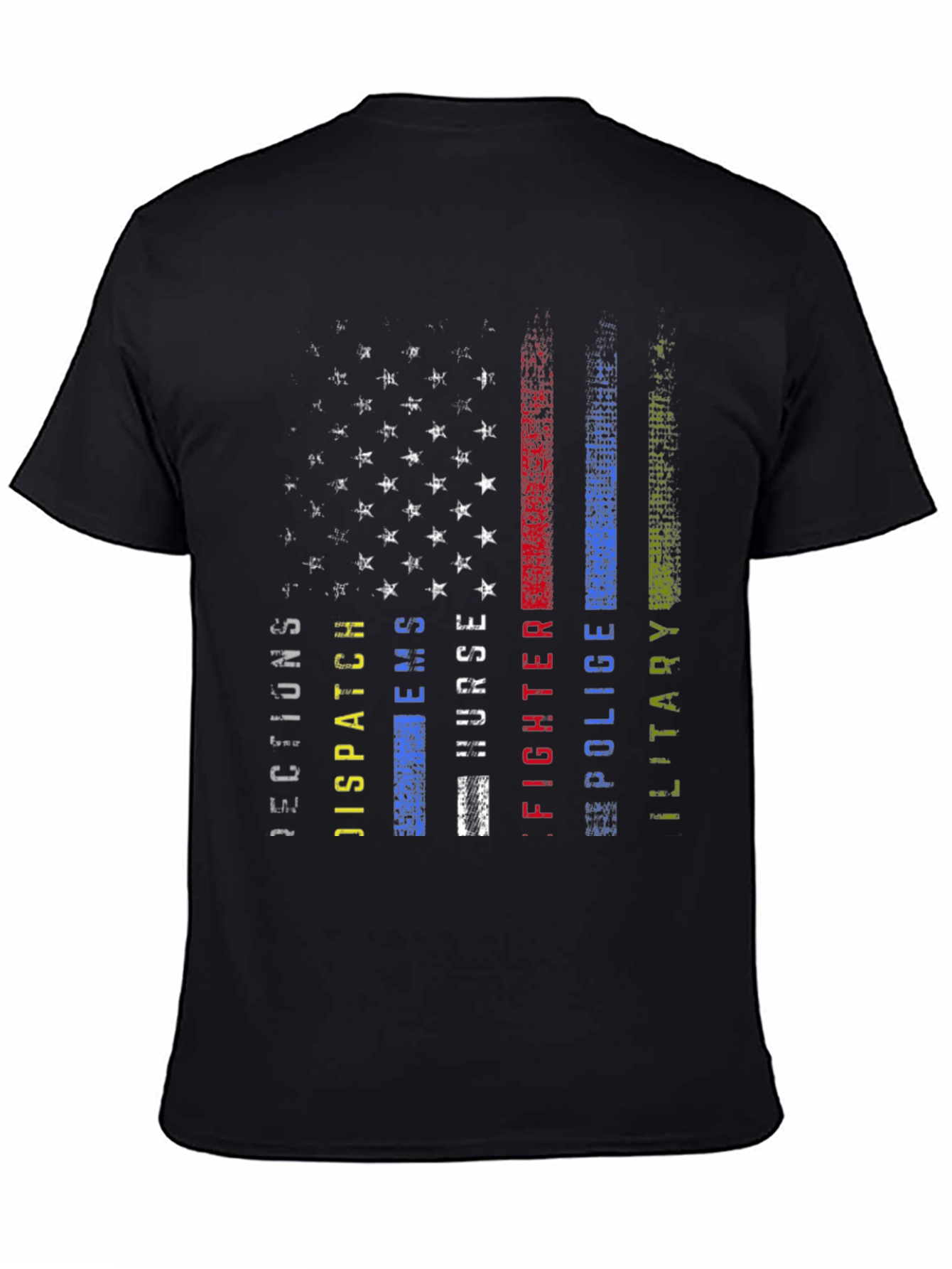 American Flag First Responder T-Shirt