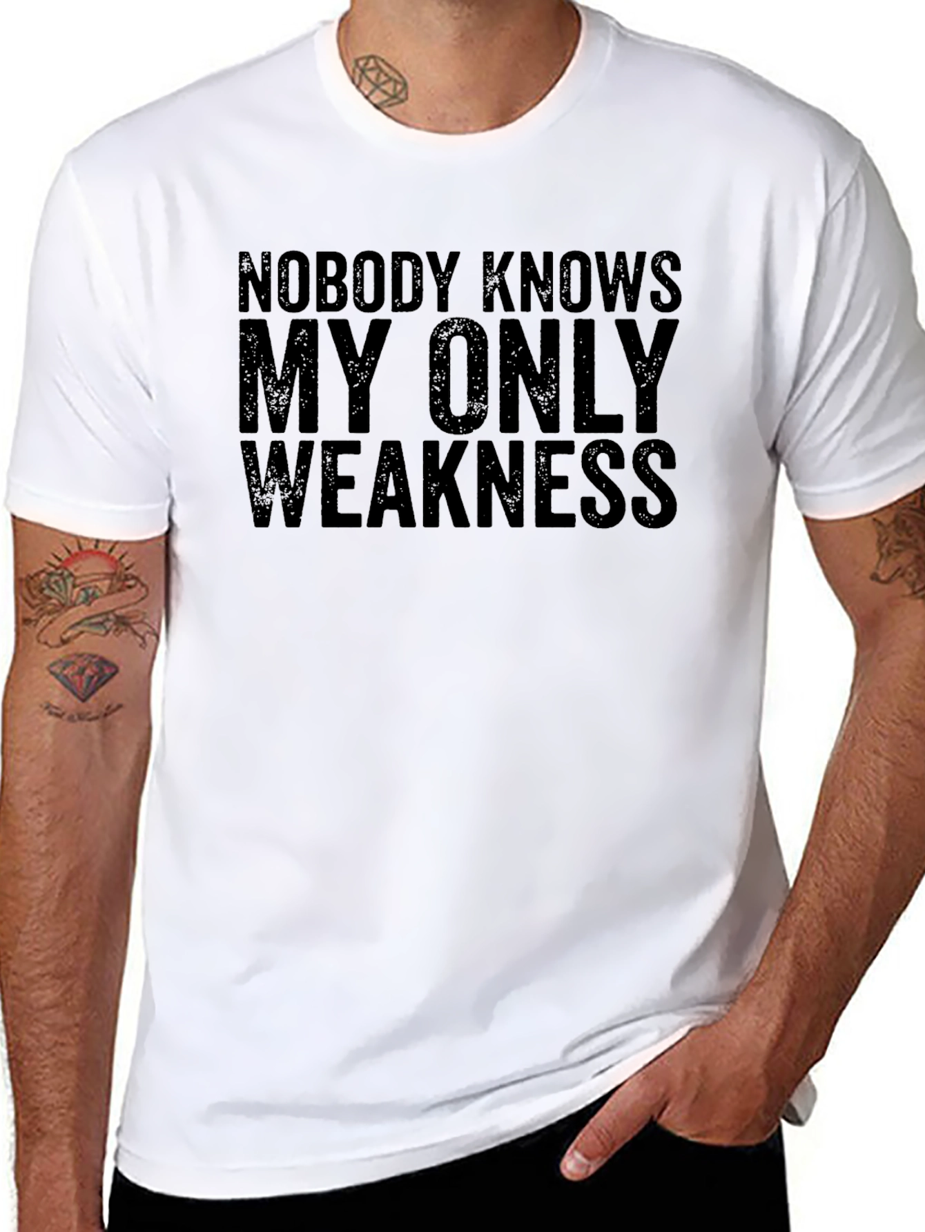Nobody Knows My Only Weakness Graphic Tee
