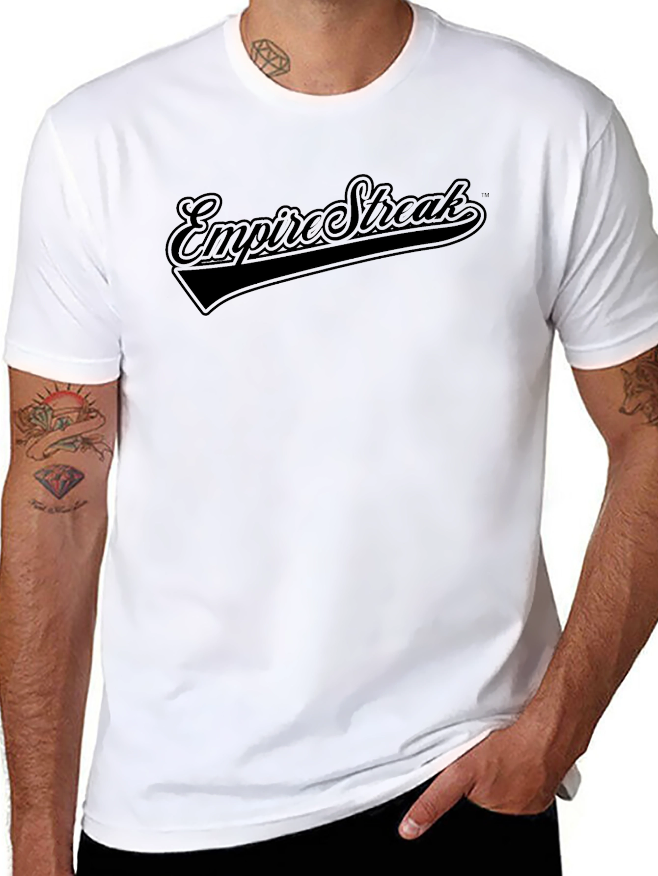 Empire Streak Black Graphic Tee