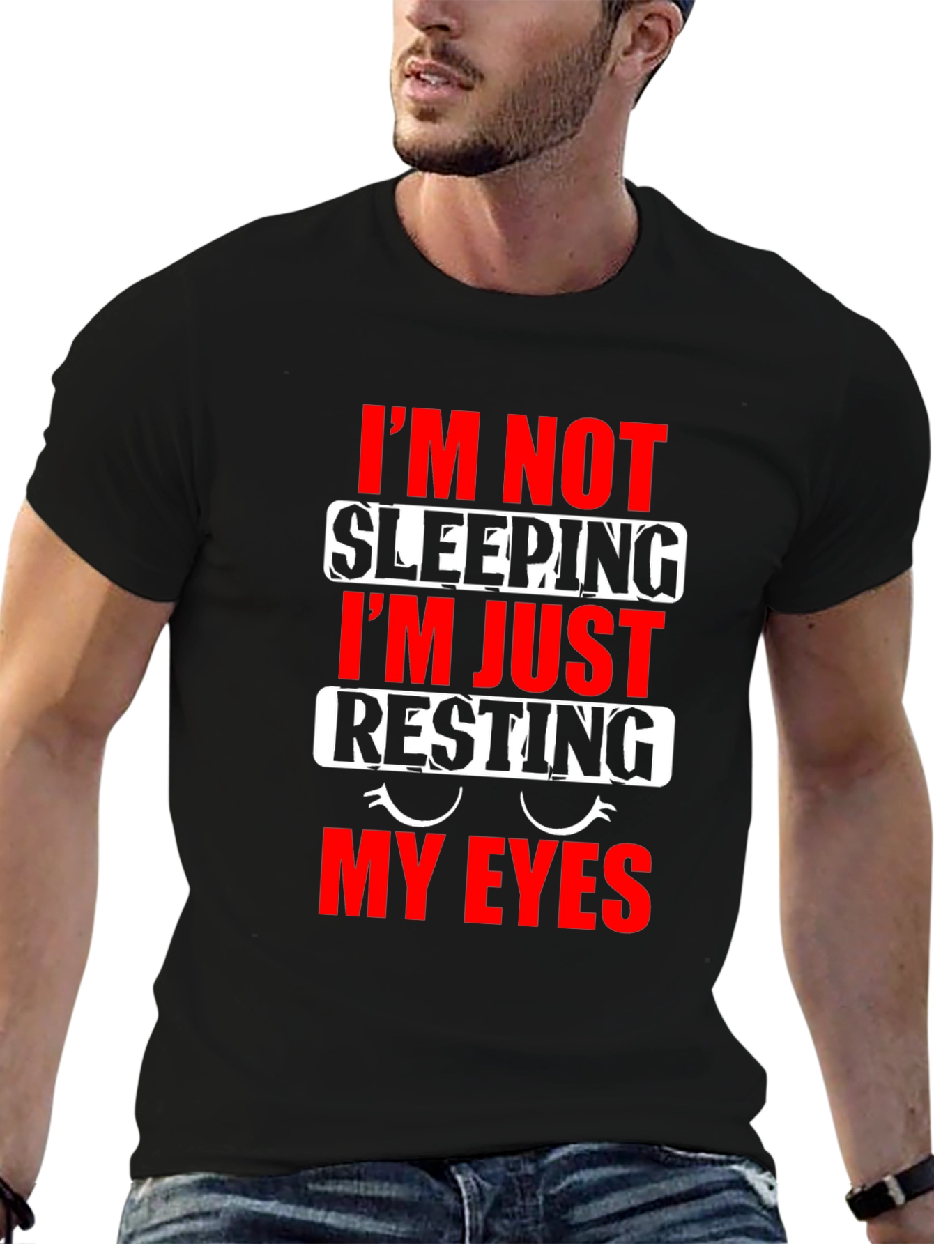 Funny Resting My Eyes Graphic T-Shirt