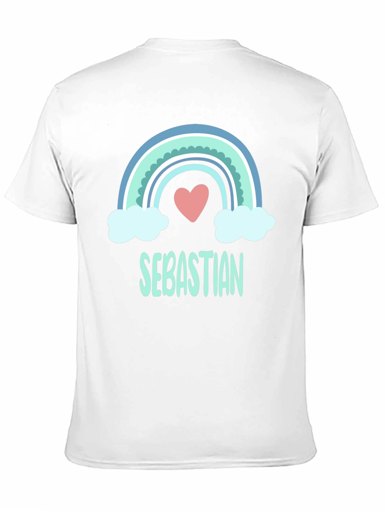 Rainbow Sebastian Custom Name T-Shirt