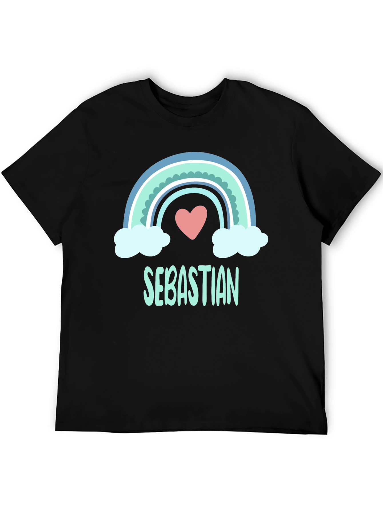 Rainbow Sebastian Custom Name T-Shirt
