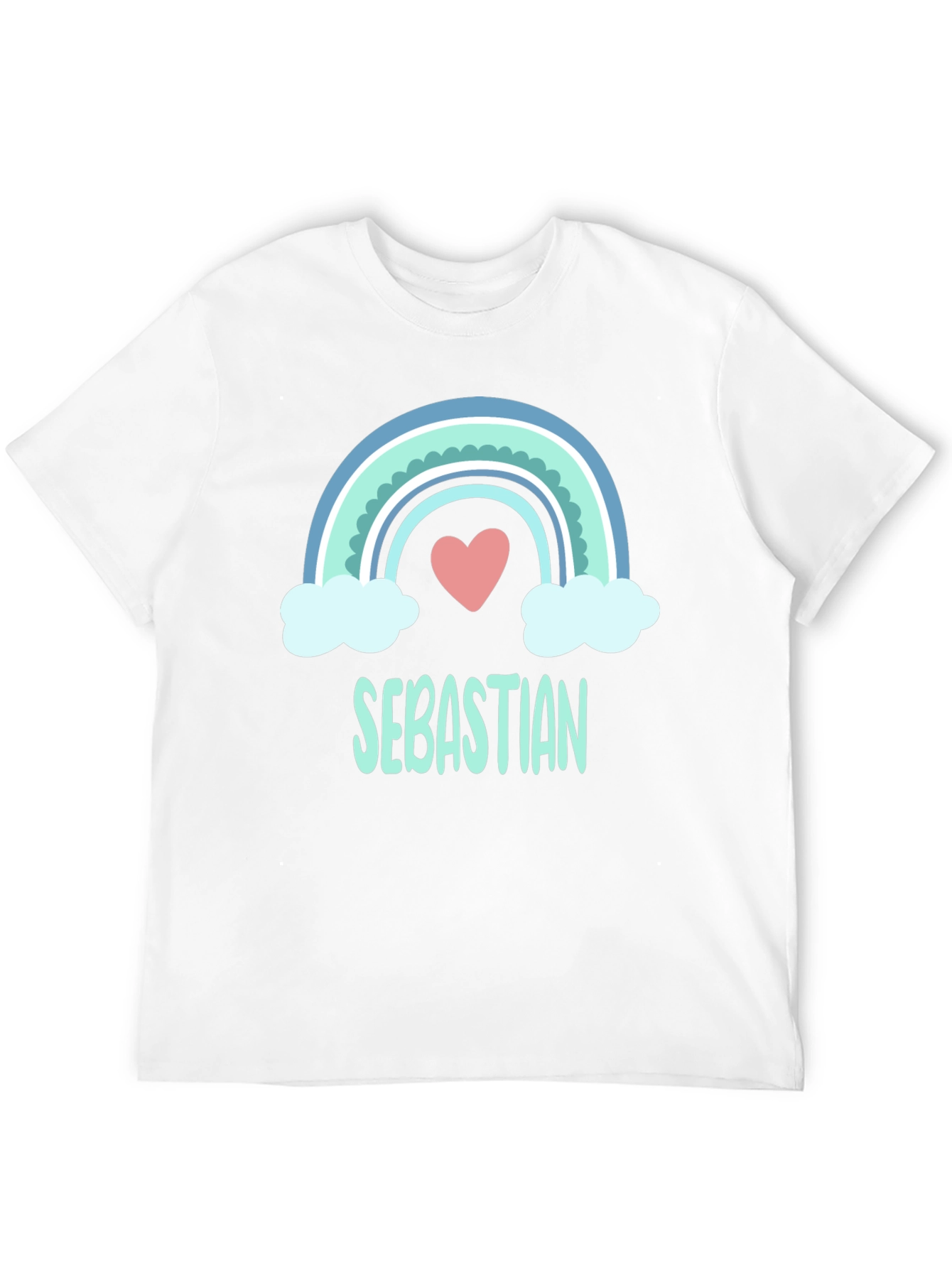 Rainbow Sebastian Custom Name T-Shirt