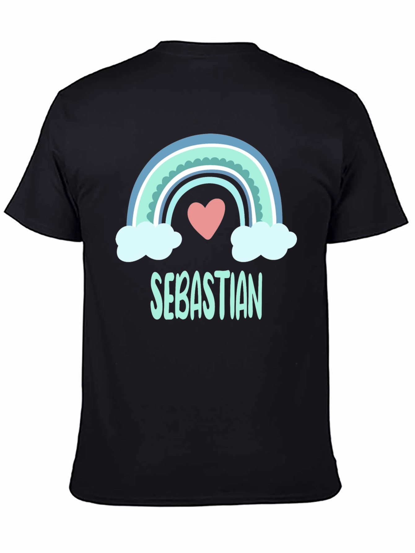 Rainbow Sebastian Custom Name T-Shirt