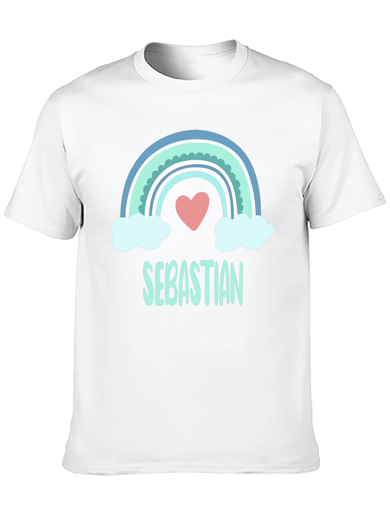 Rainbow Sebastian Custom Name T-Shirt