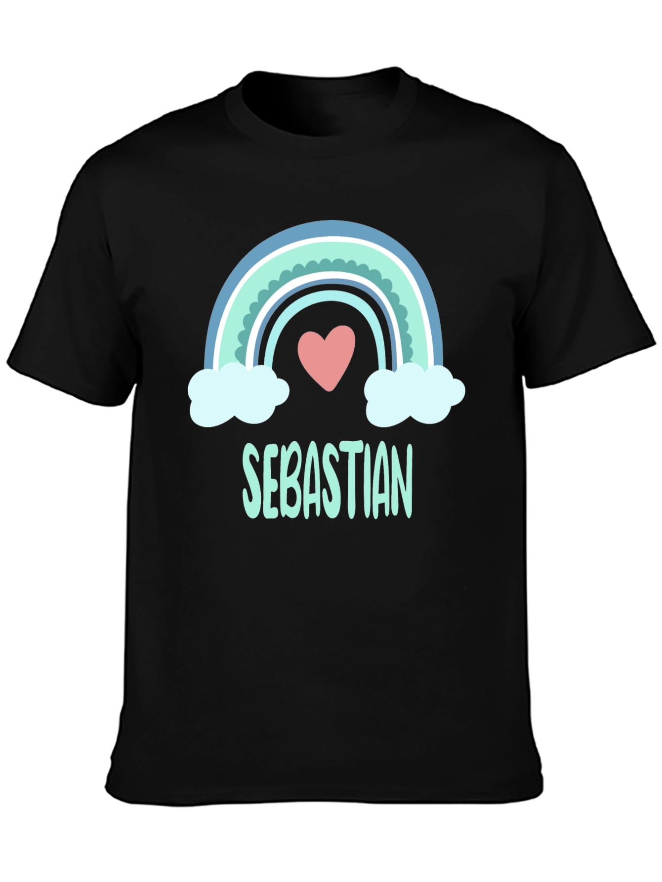 Rainbow Sebastian Custom Name T-Shirt