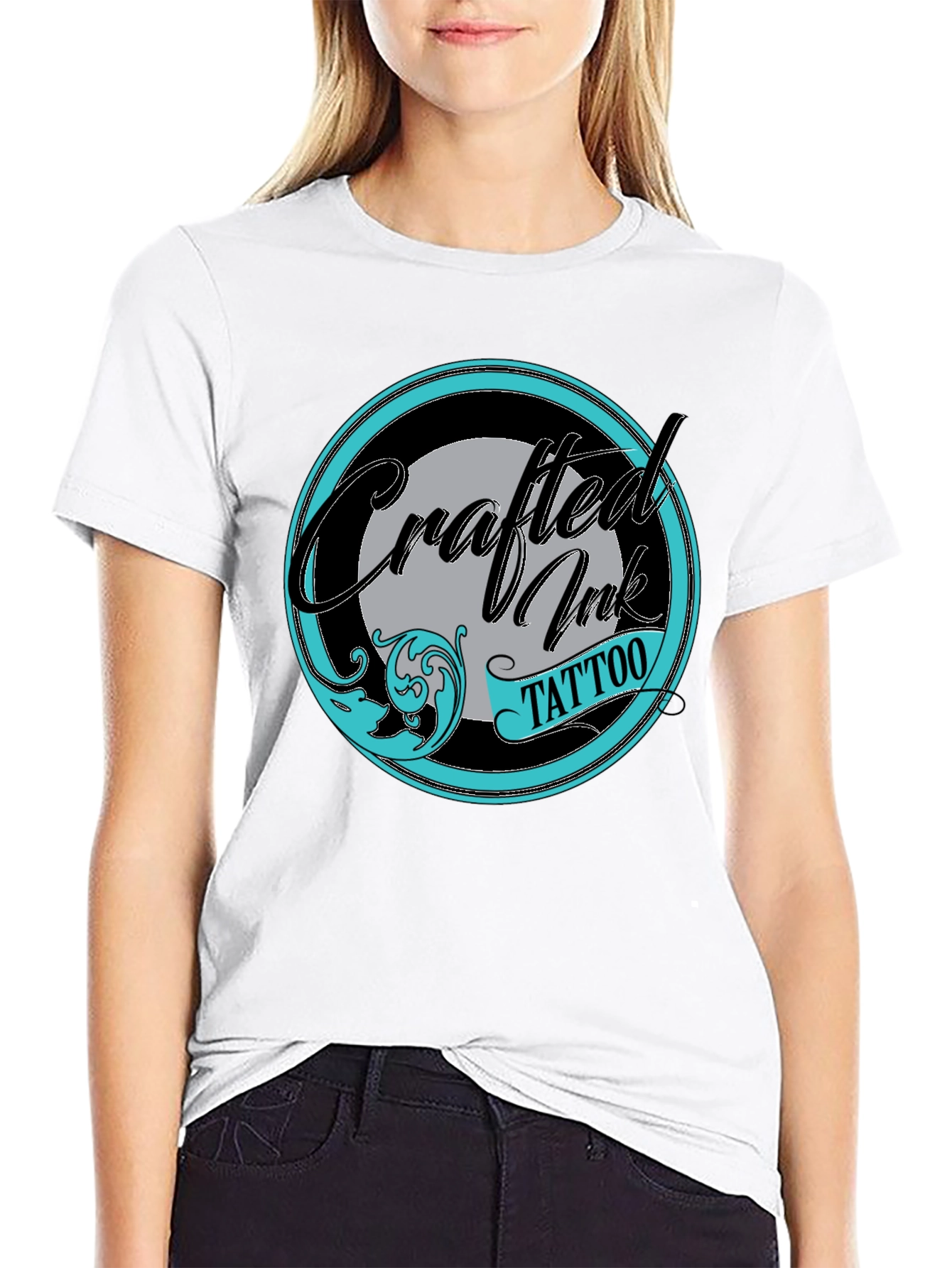 Crafted Ink Tattoo Black Graphic Tee