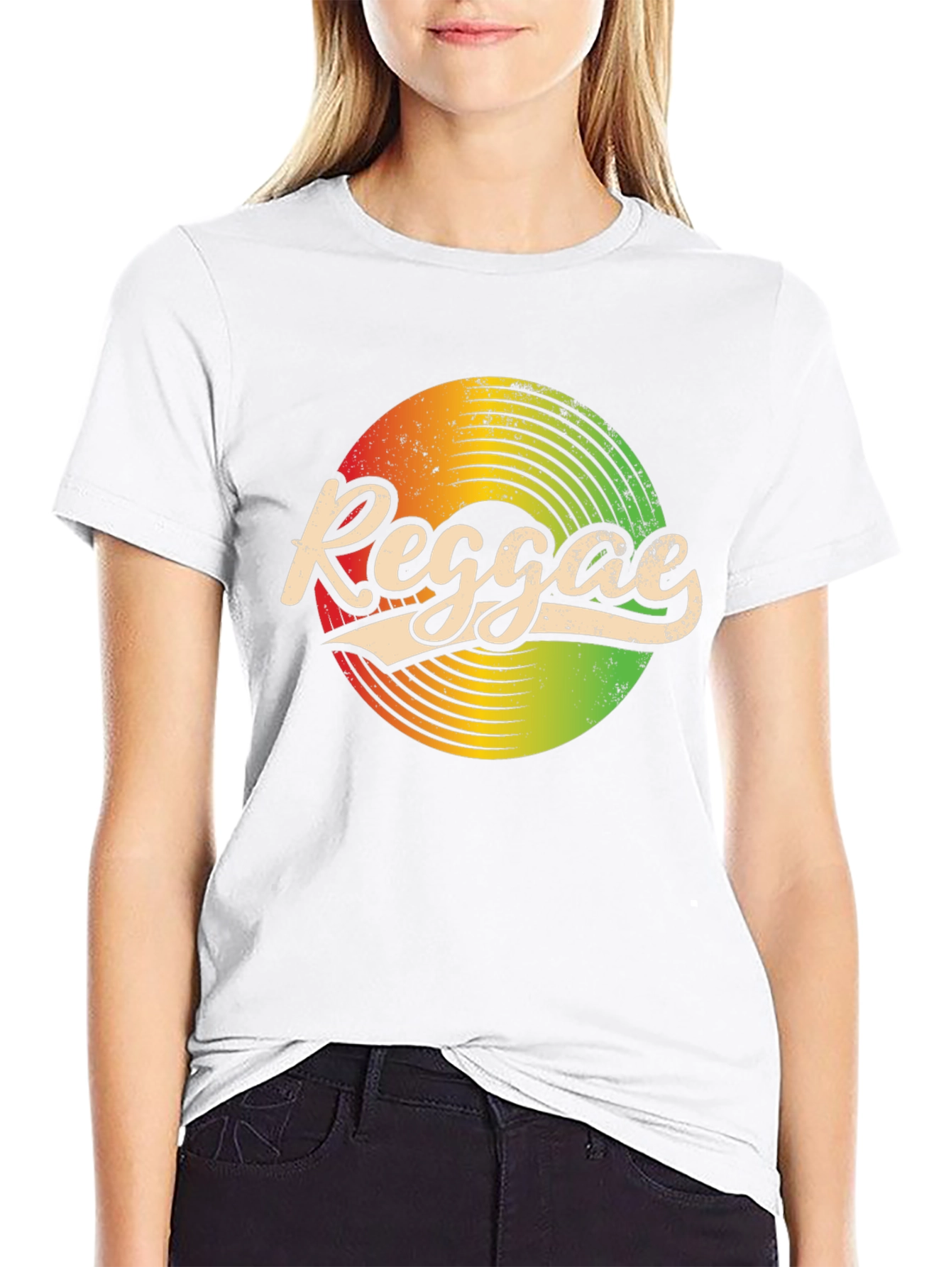 Retro Reggae Record Graphic T-Shirt