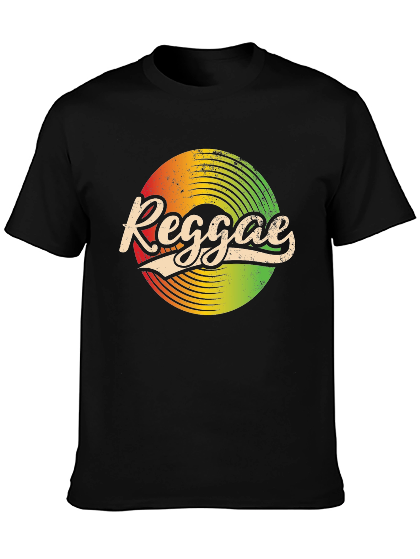 Retro Reggae Record Graphic T-Shirt