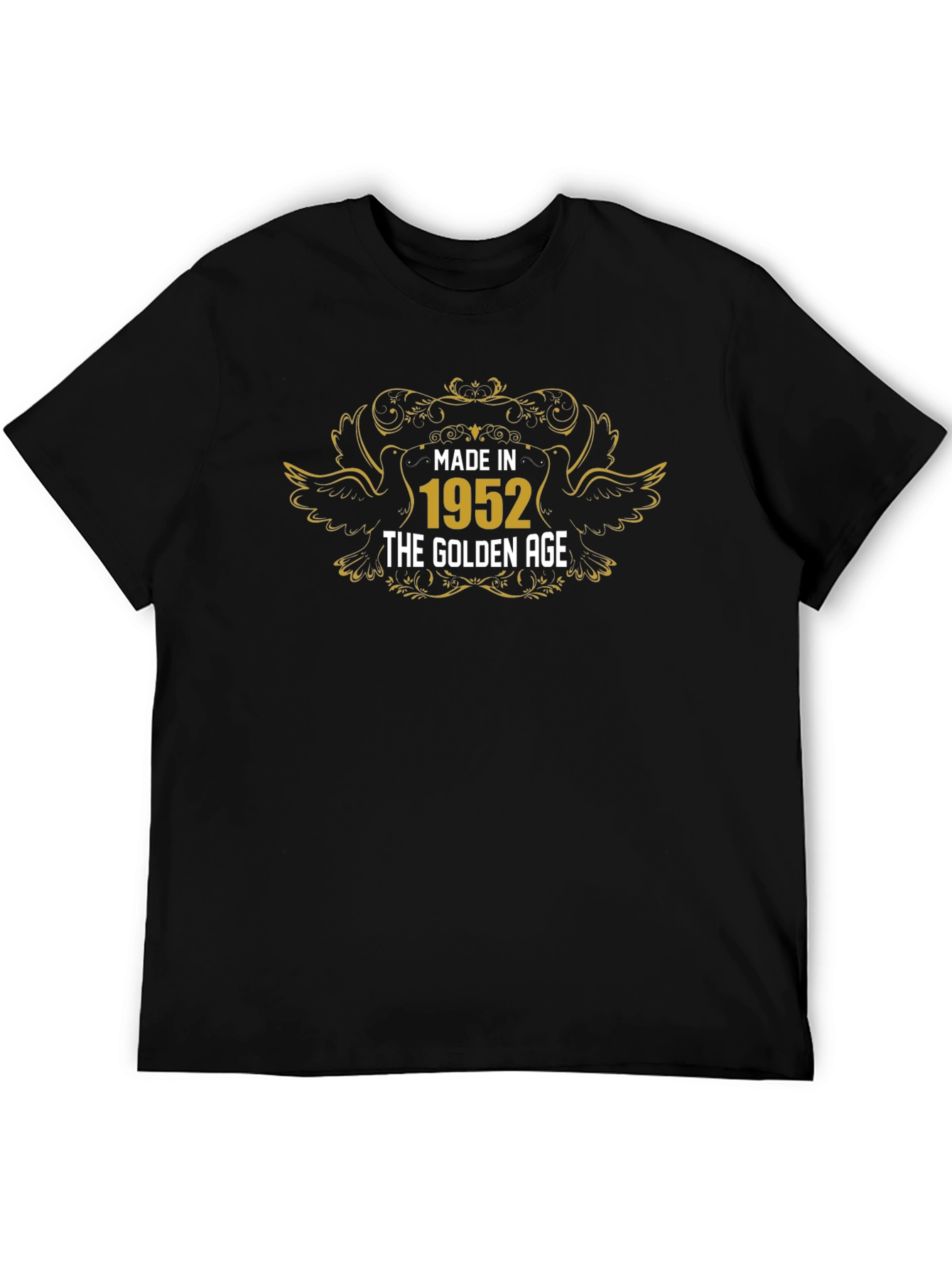 Made in 1952 Golden Age Black T-Shirt