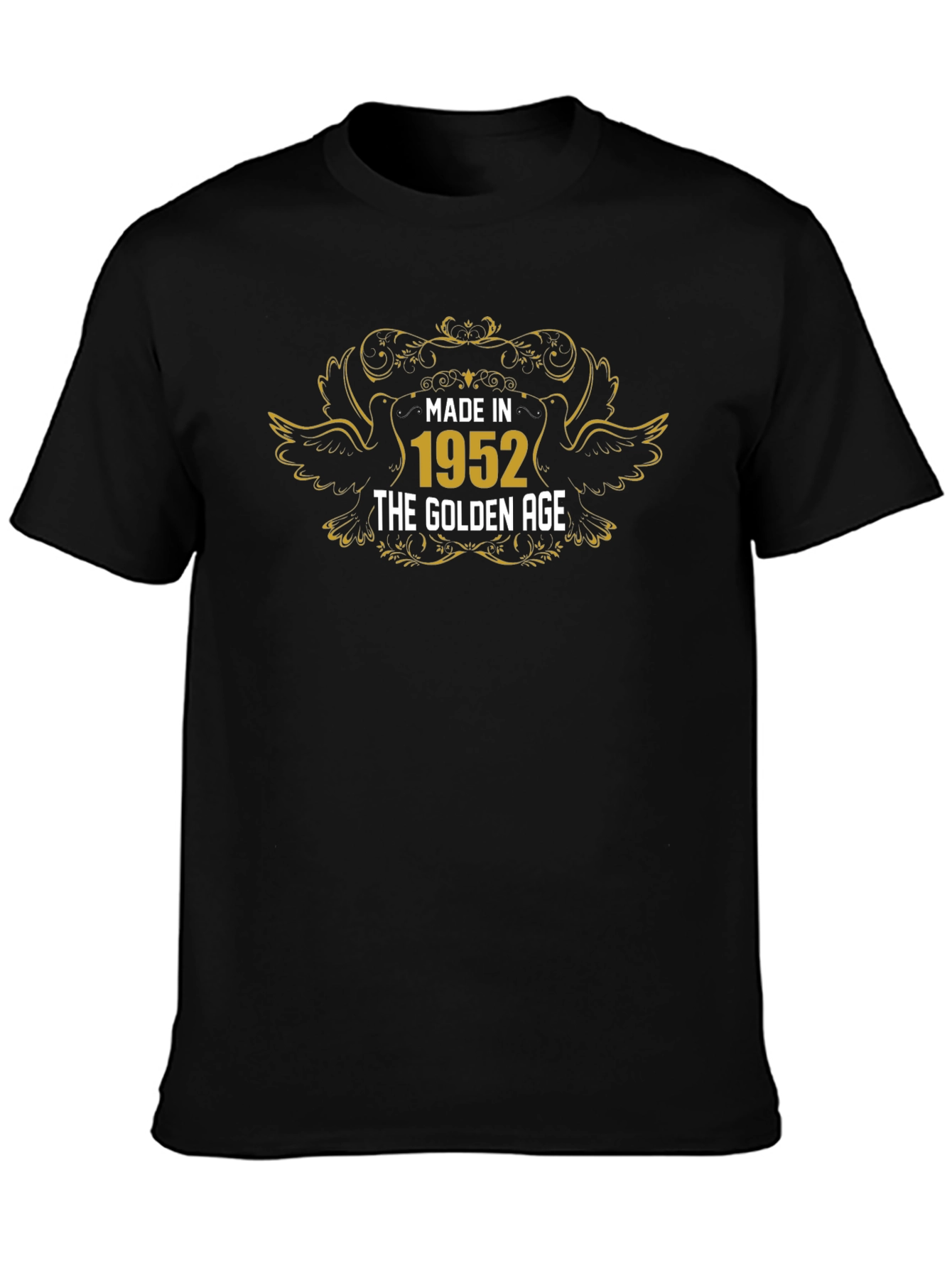 Made in 1952 Golden Age Black T-Shirt