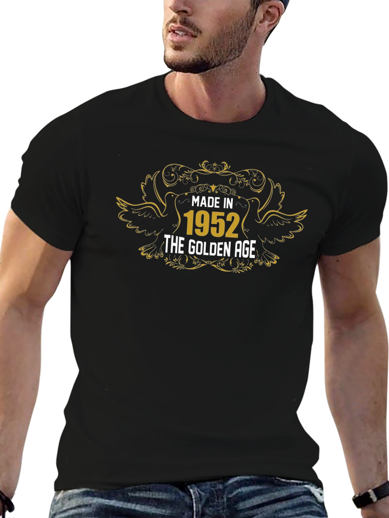 Made in 1952 Golden Age Black T-Shirt