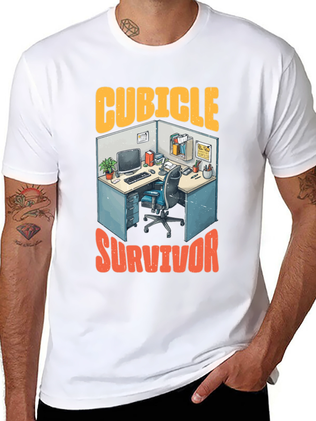 Cubicle Survivor Graphic T-Shirt
