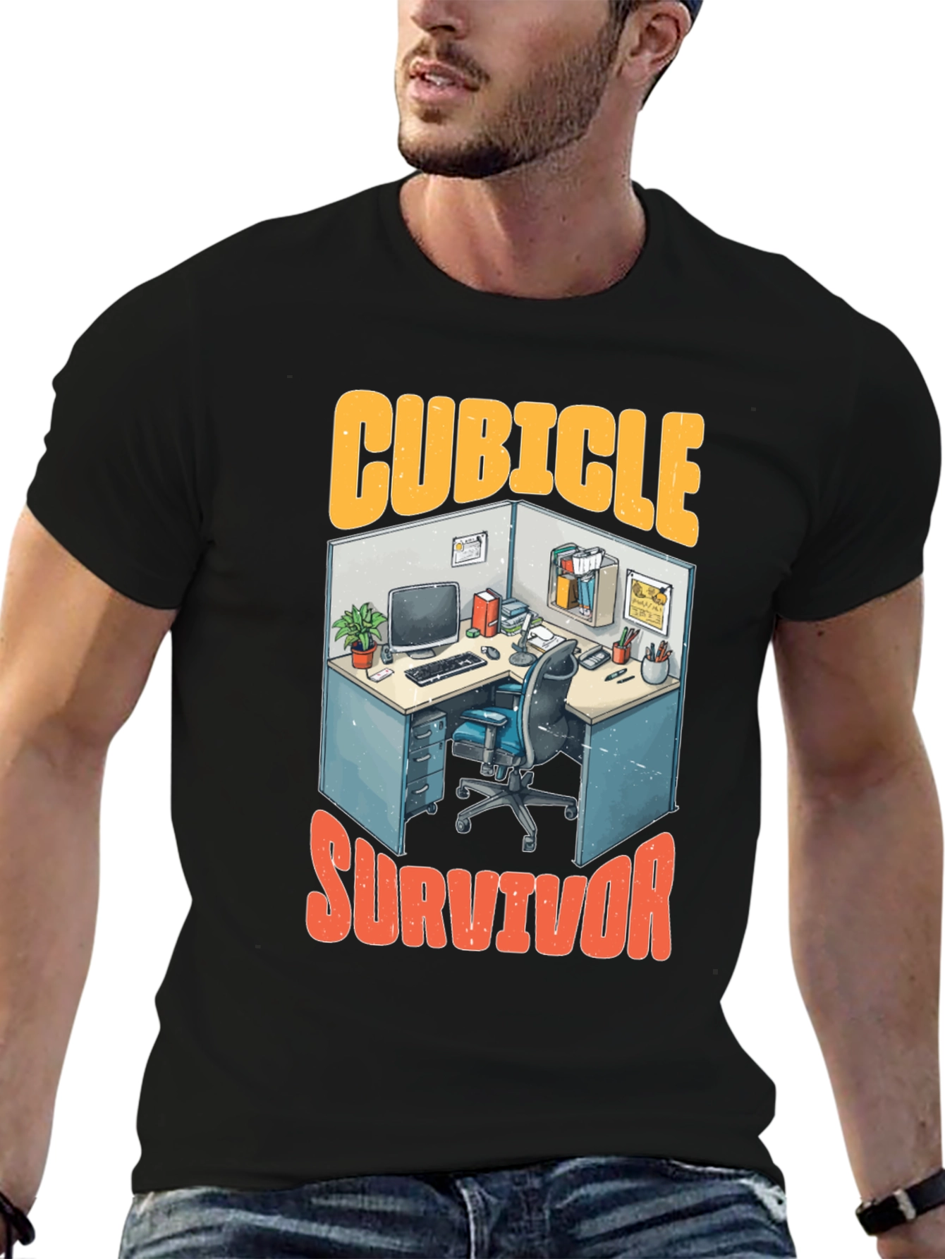 Cubicle Survivor Graphic T-Shirt