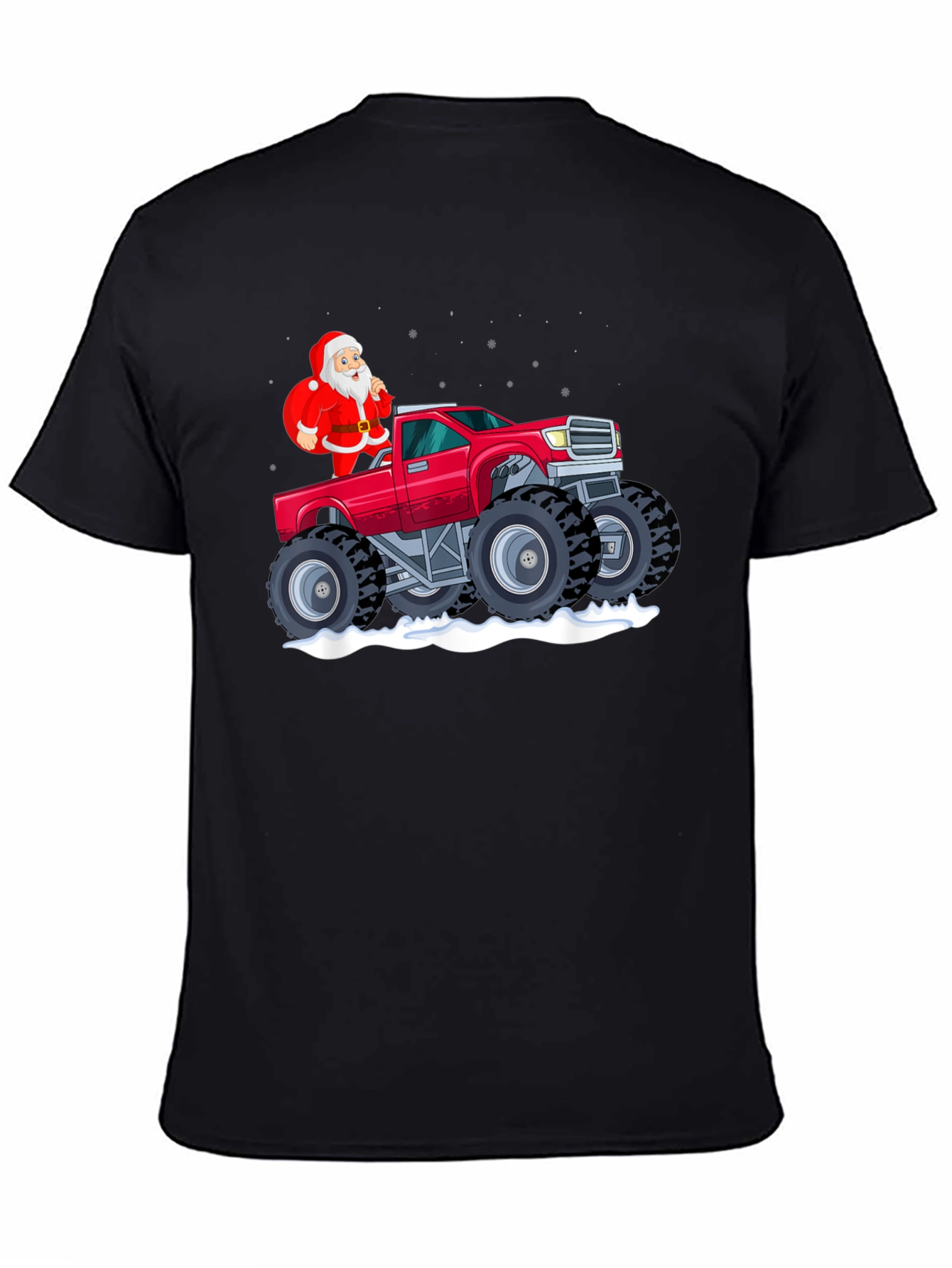 Santa Monster Truck Graphic Tee