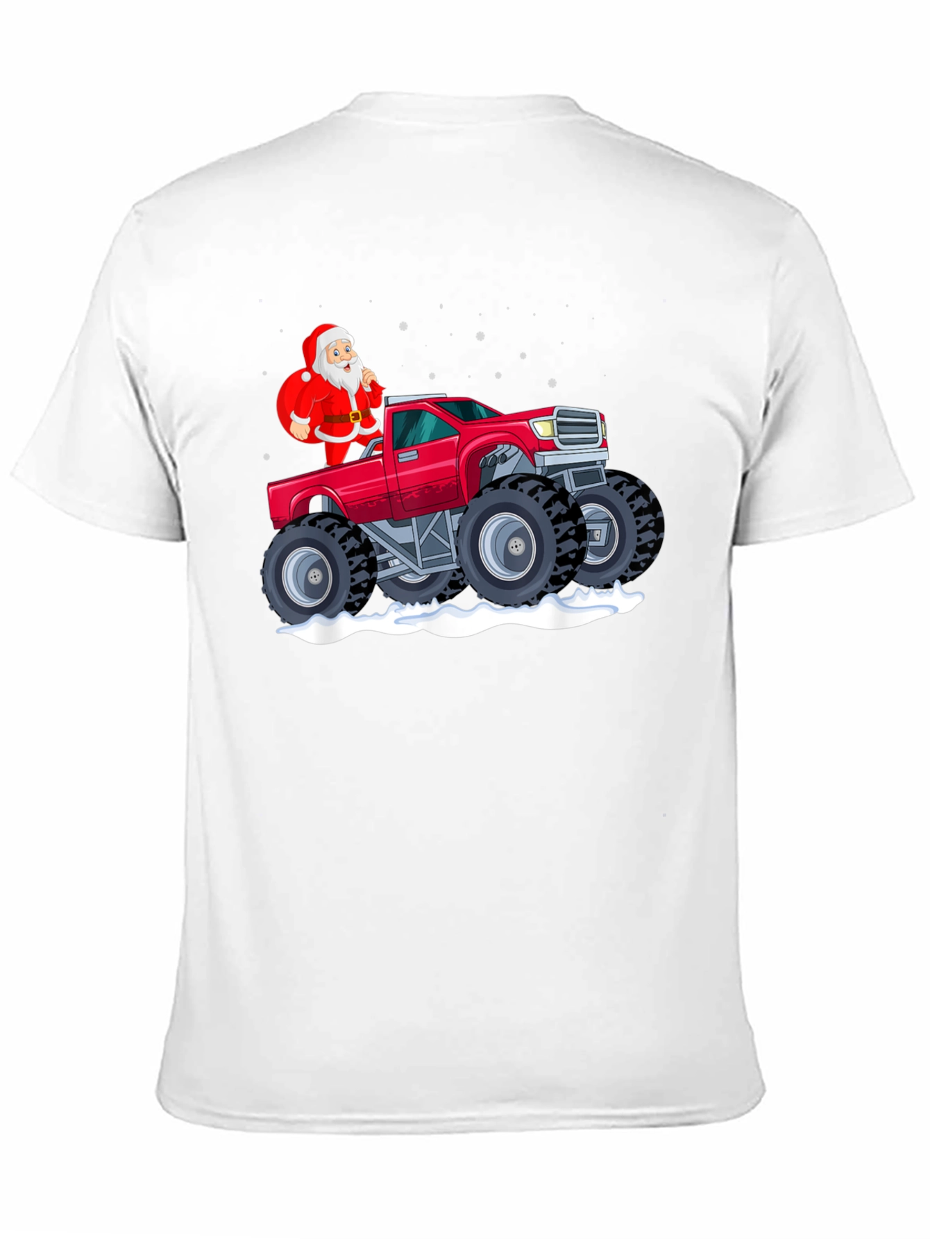 Santa Monster Truck Graphic Tee