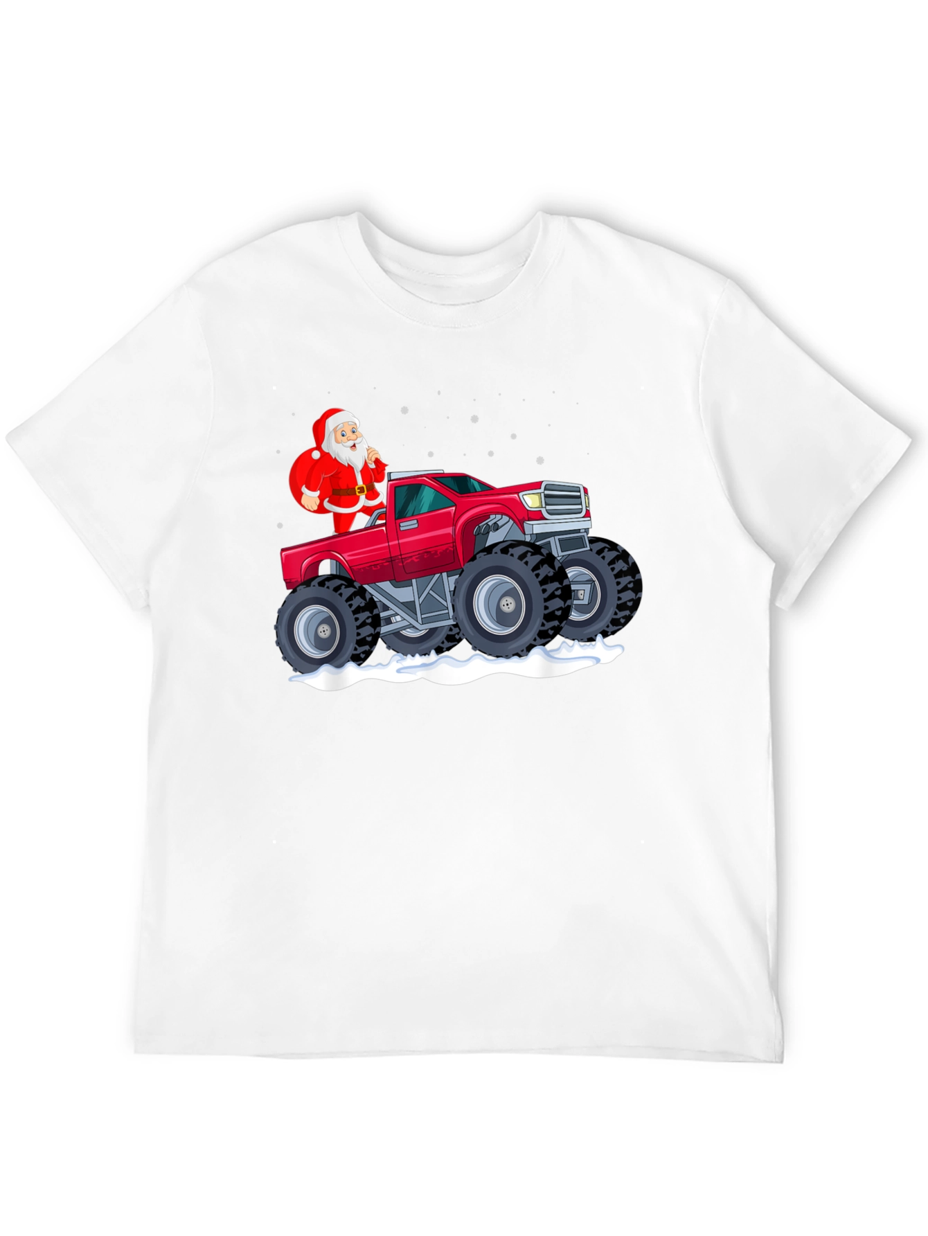Santa Monster Truck Graphic Tee
