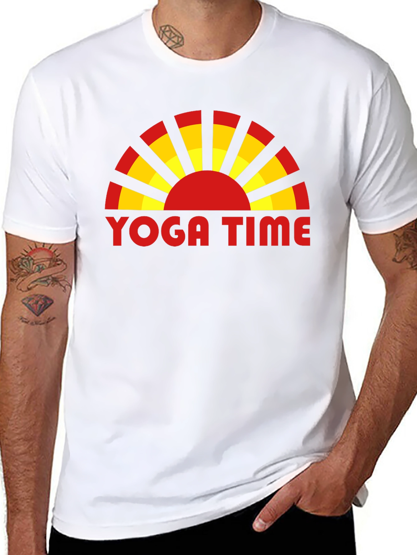 Yoga Time Graphic Tee - Zen Style