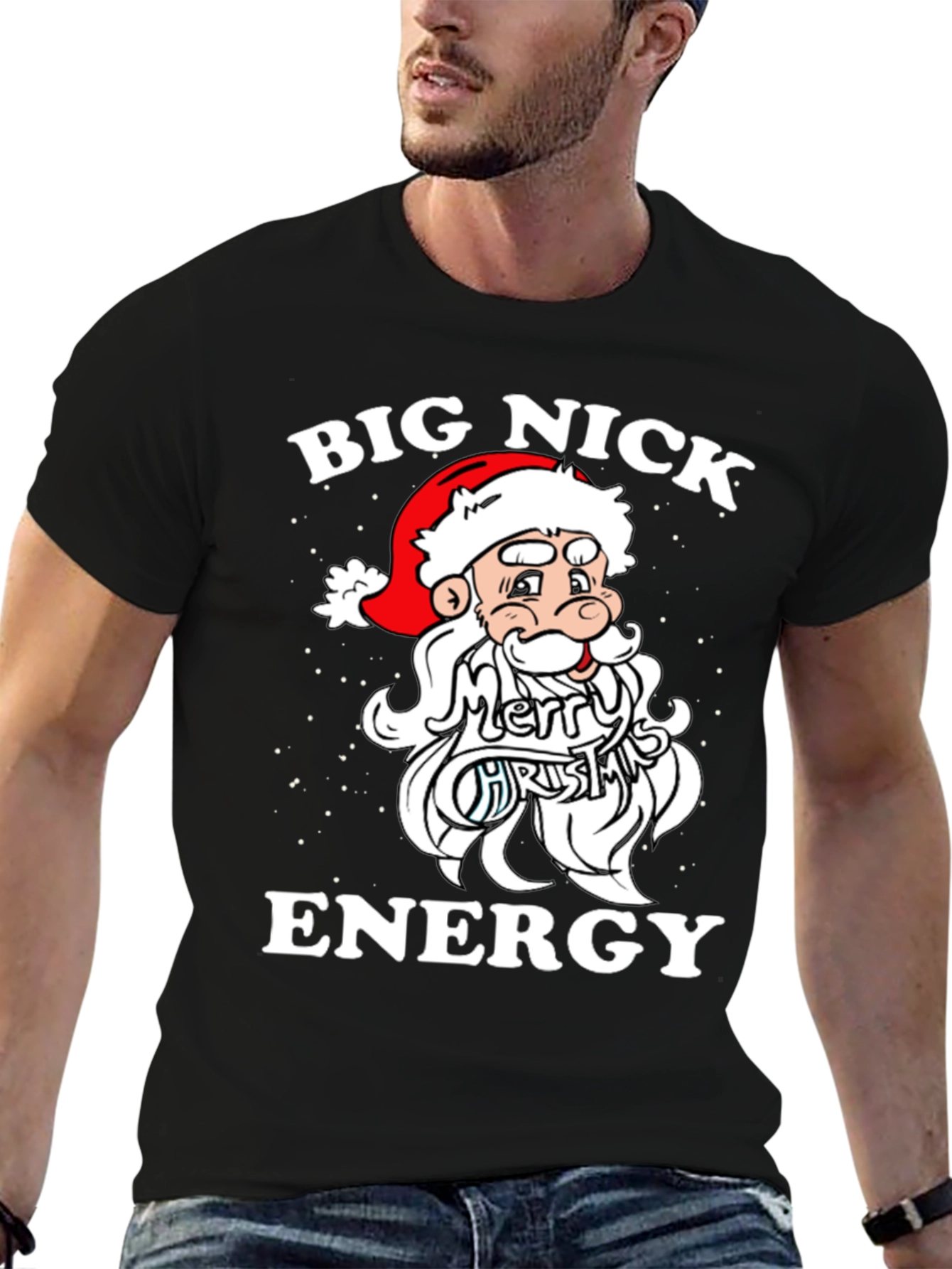 Big Nick Energy Santa T-Shirt
