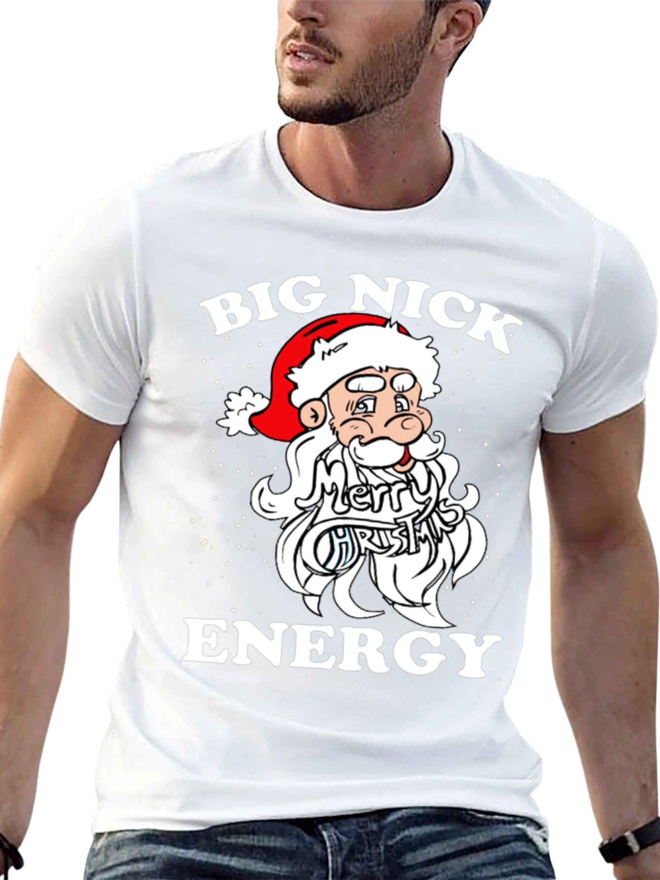 Big Nick Energy Santa T-Shirt