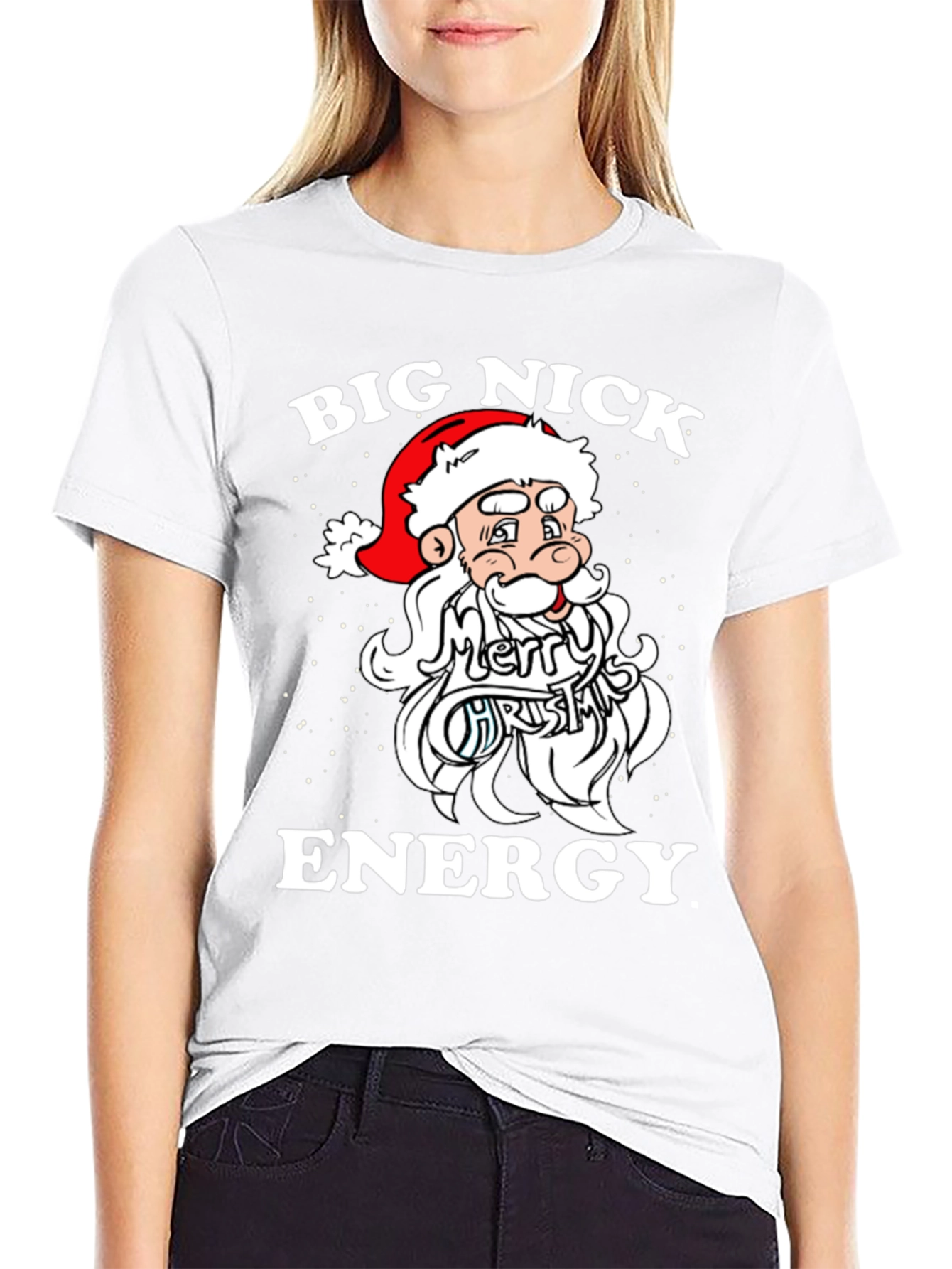 Big Nick Energy Santa T-Shirt