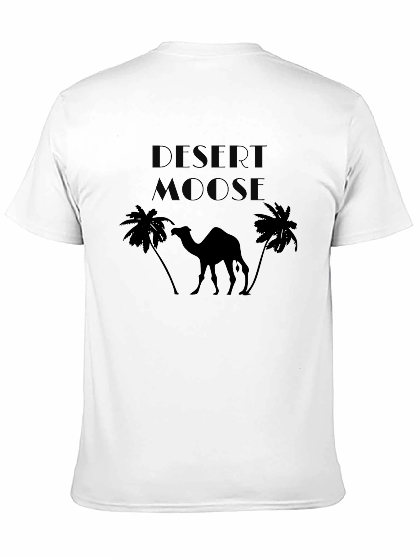 Desert Moose Graphic Tee - Black Cotton
