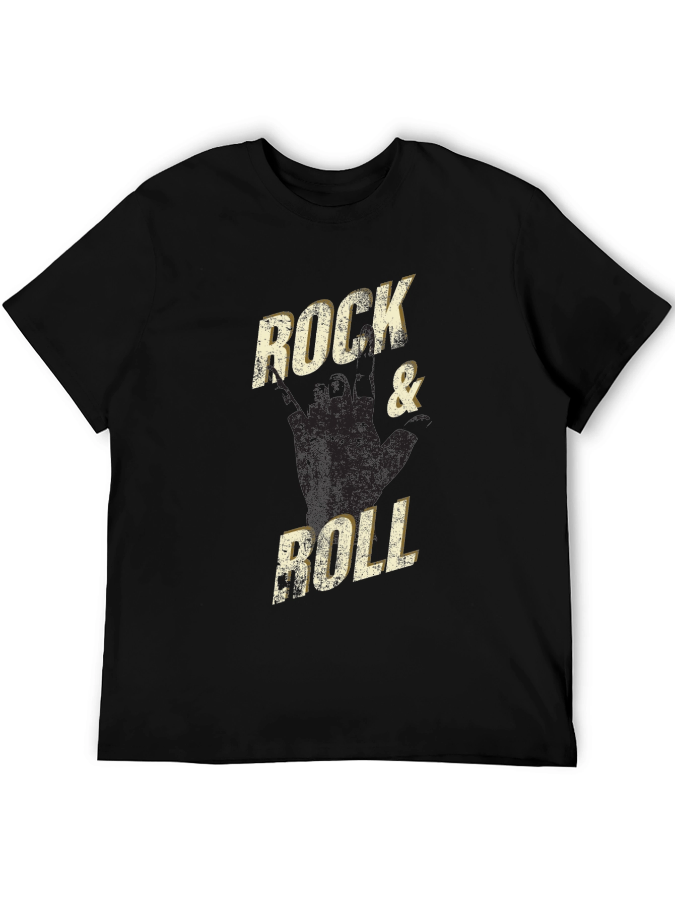 Rock & Roll Graphic Tee - Black