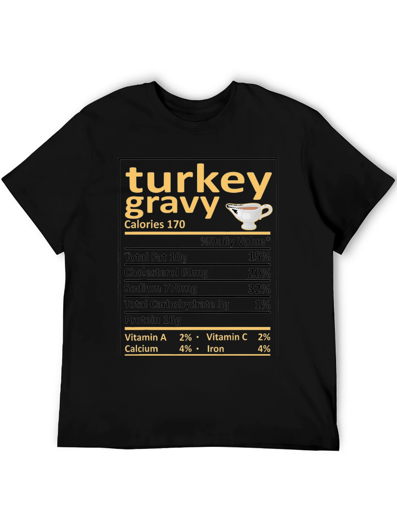 Turkey Gravy Nutrition Facts T-Shirt