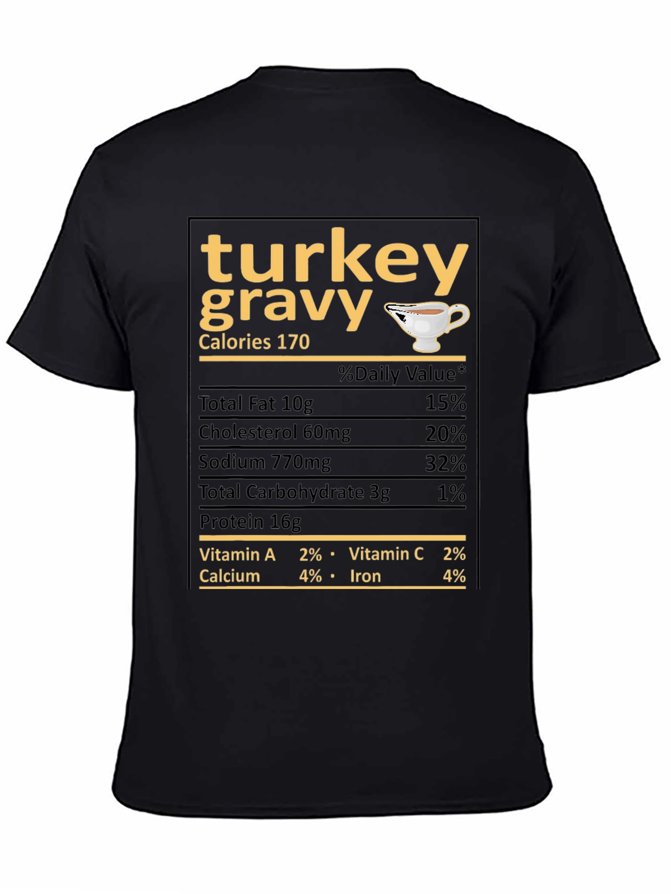 Turkey Gravy Nutrition Facts T-Shirt