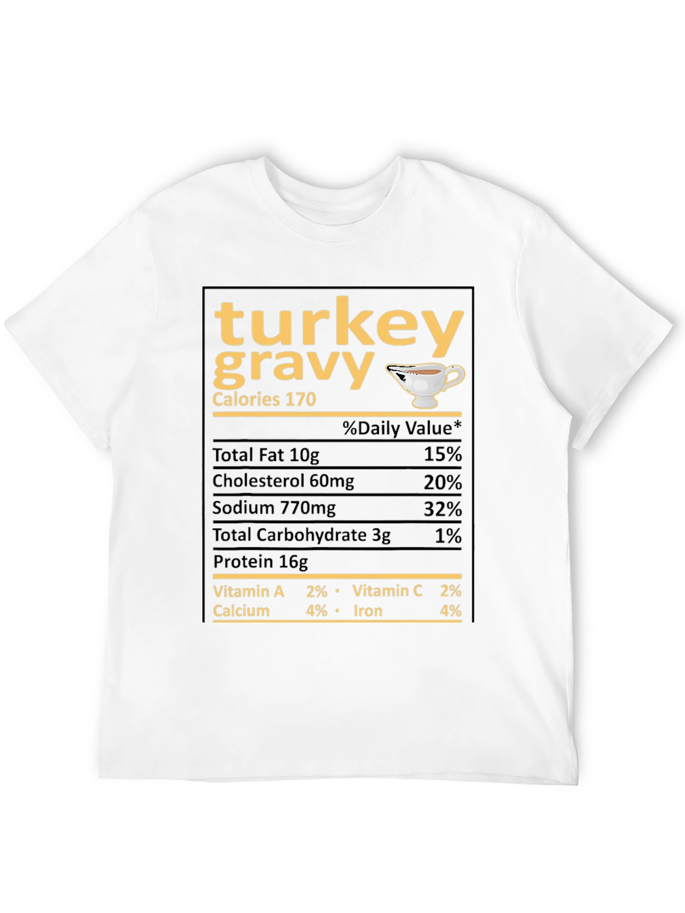 Turkey Gravy Nutrition Facts T-Shirt