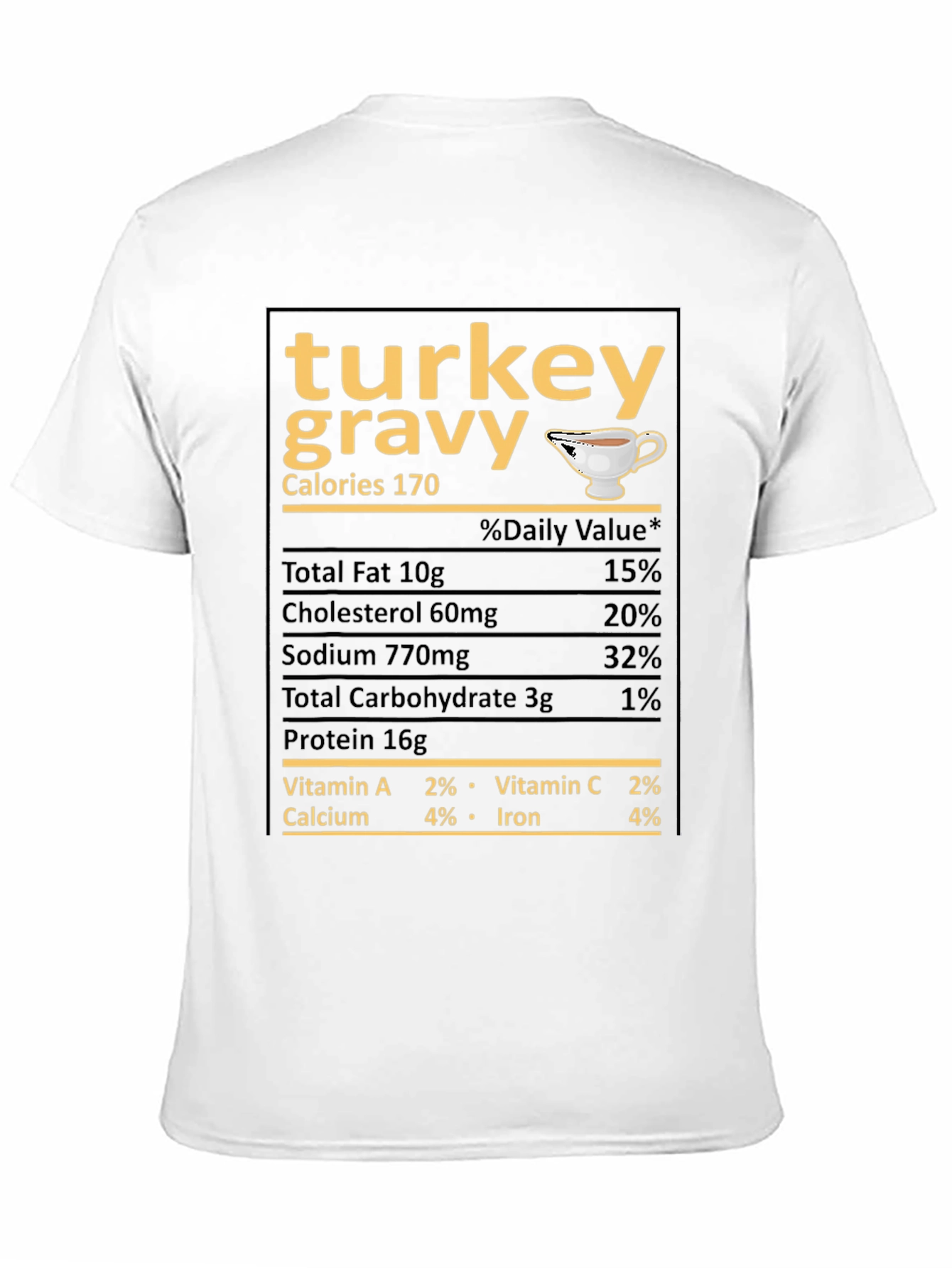 Turkey Gravy Nutrition Facts T-Shirt