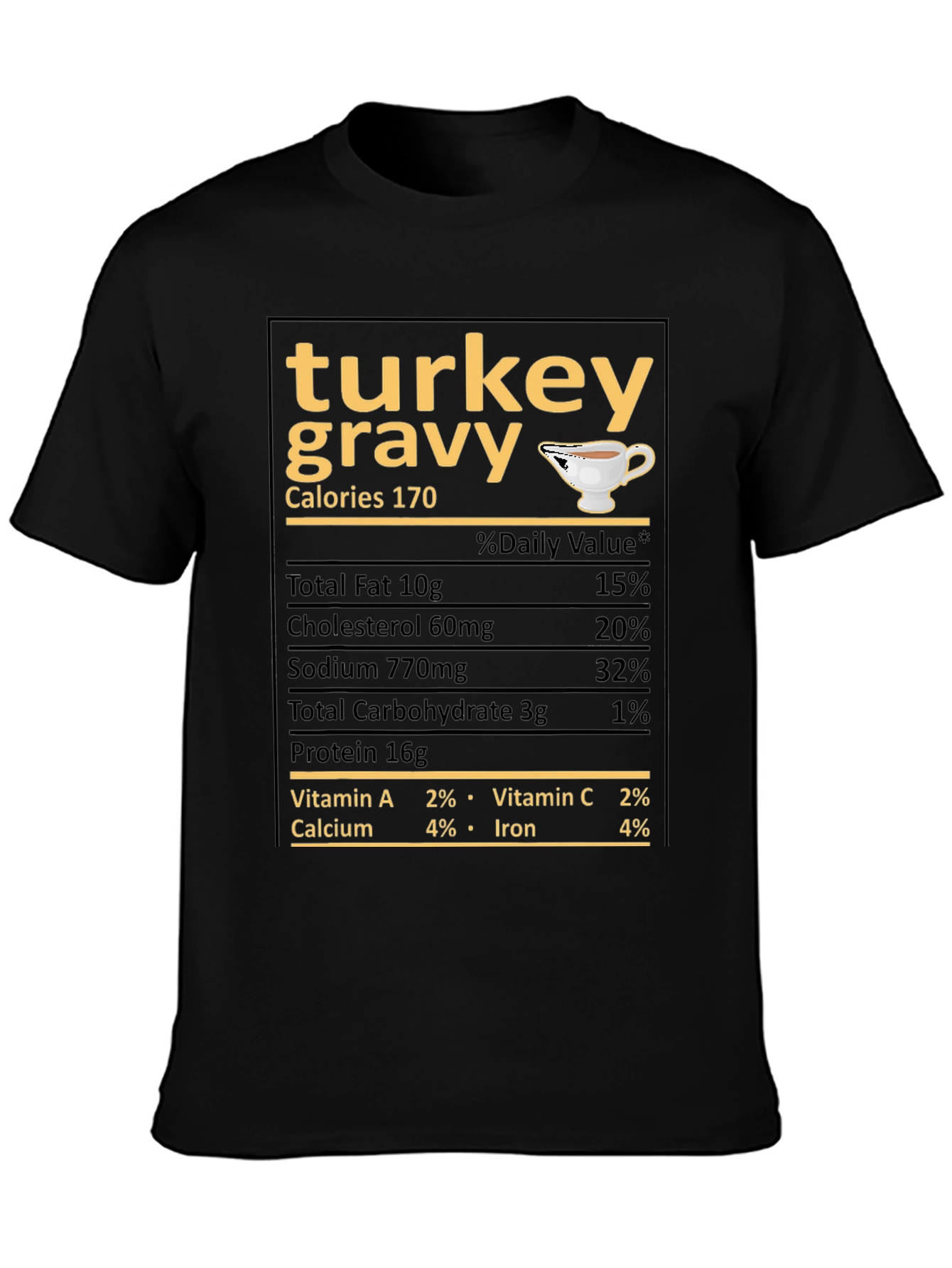Turkey Gravy Nutrition Facts T-Shirt