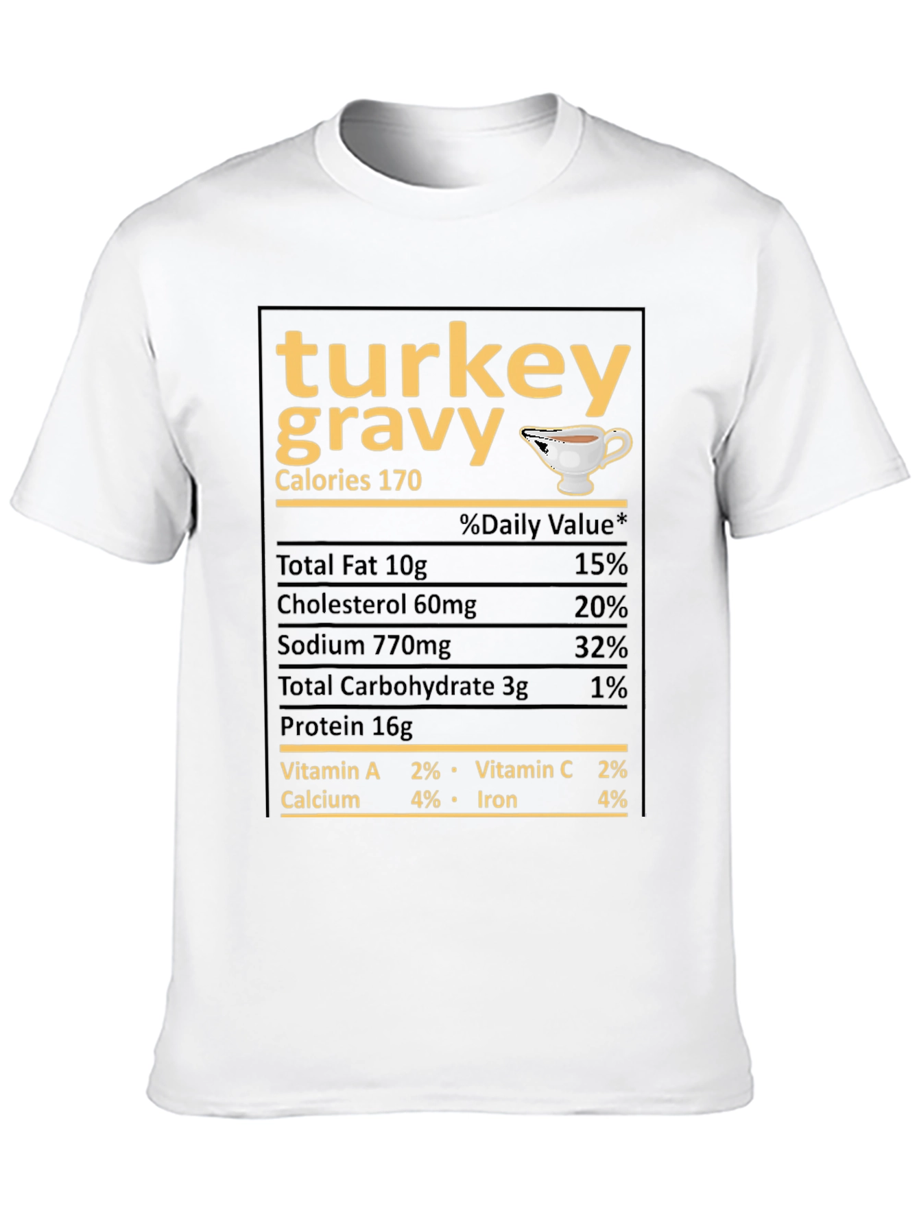 Turkey Gravy Nutrition Facts T-Shirt