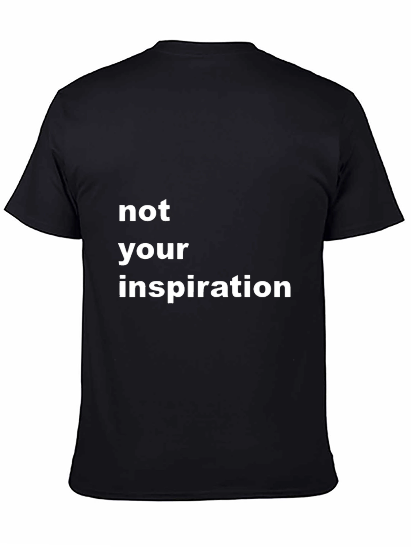 Not Your Inspiration Graphic Tee - Black Cotton