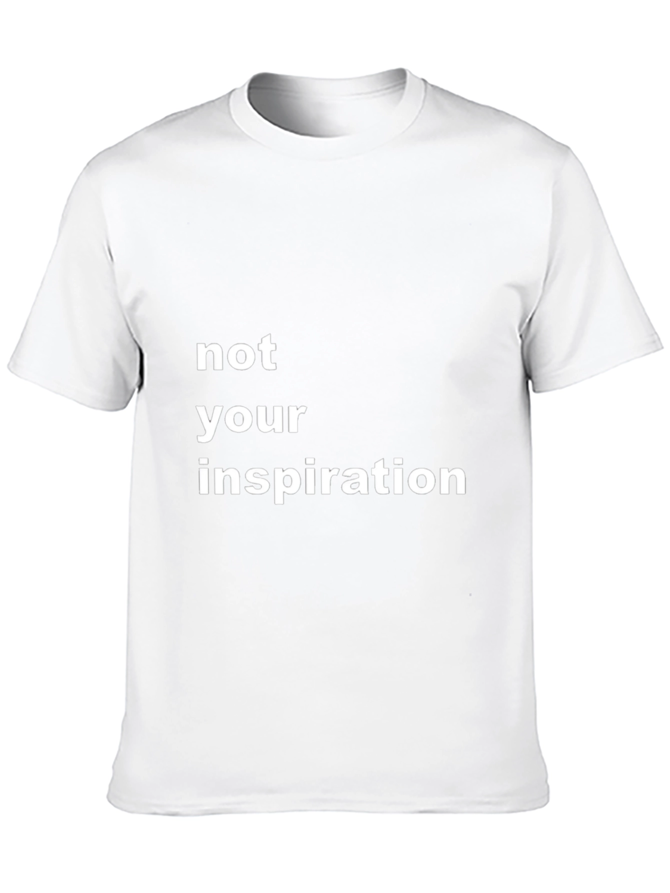 Not Your Inspiration Graphic Tee - Black Cotton