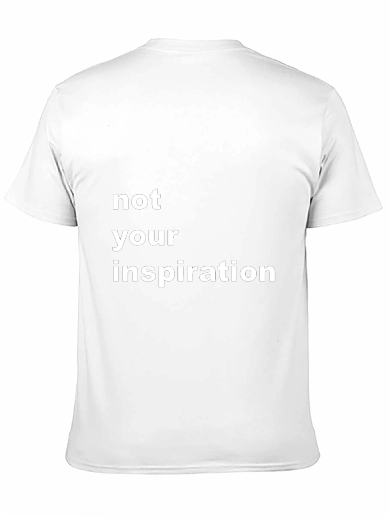 Not Your Inspiration Graphic Tee - Black Cotton