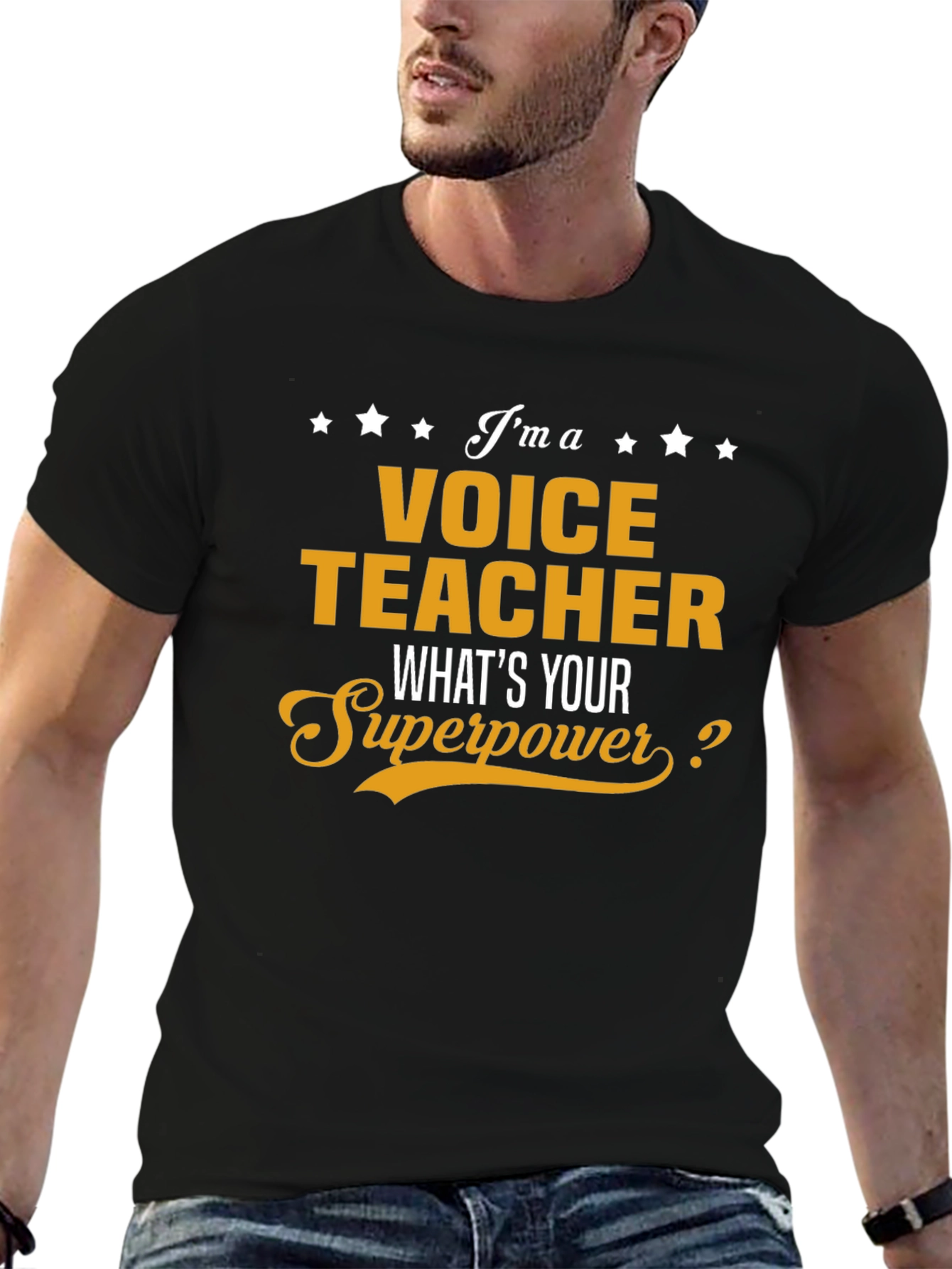 Voice Teacher Superpower T-Shirt - Funny Occupation Tee