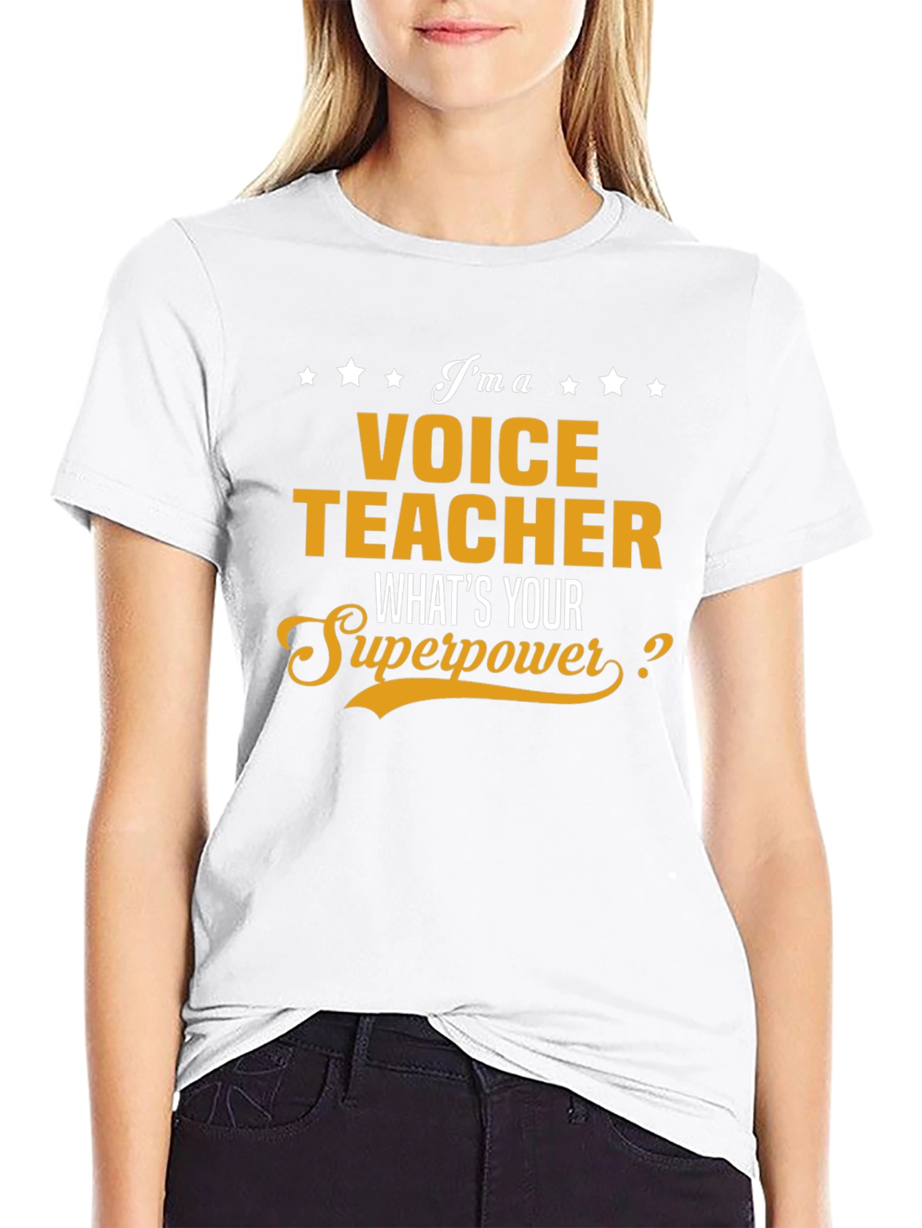 Voice Teacher Superpower T-Shirt - Funny Occupation Tee
