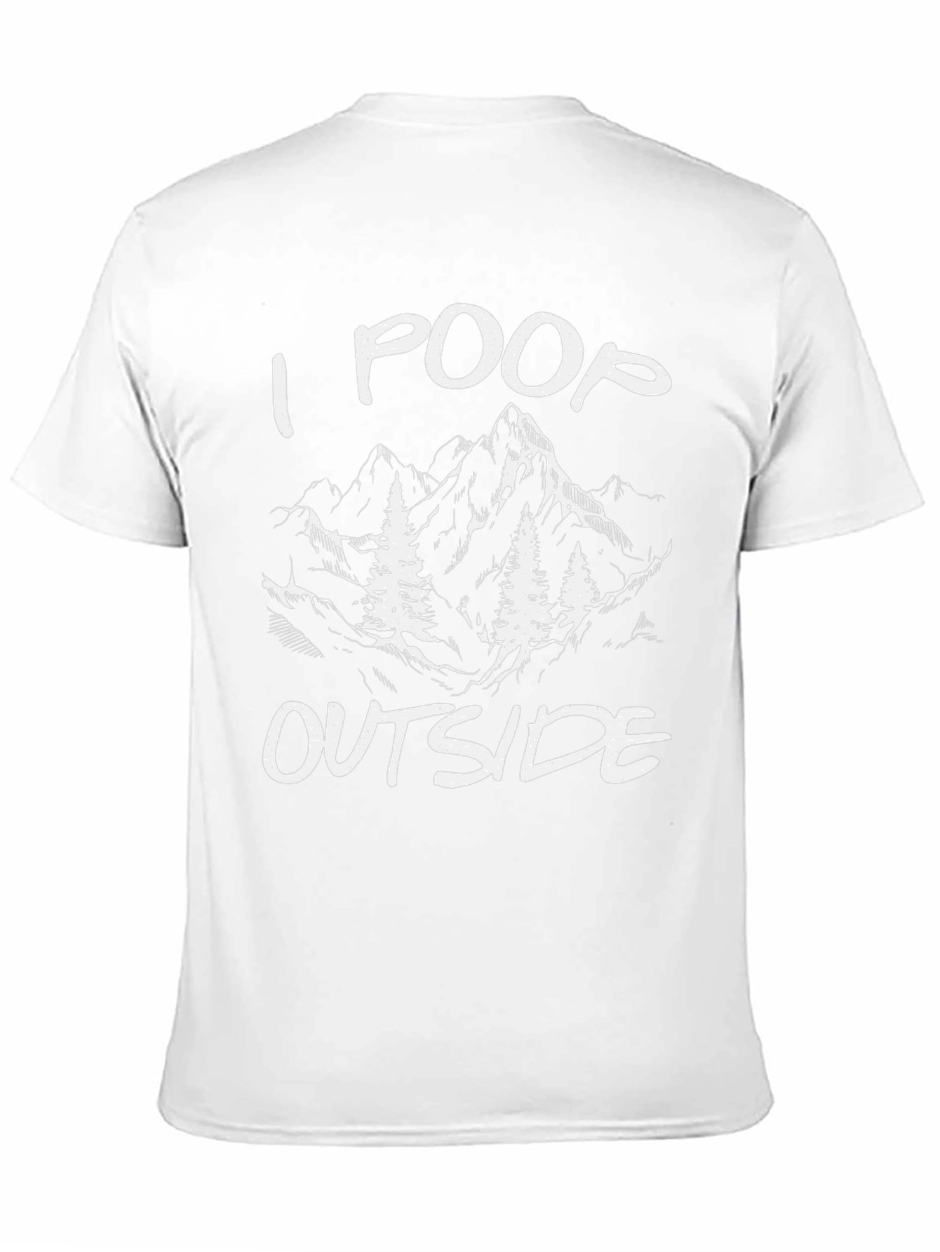 I Poop Outside Funny Hiking T-Shirt