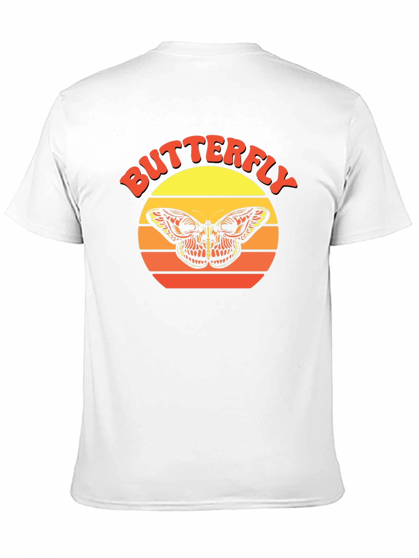 Butterfly Retro Sunset Graphic Tee
