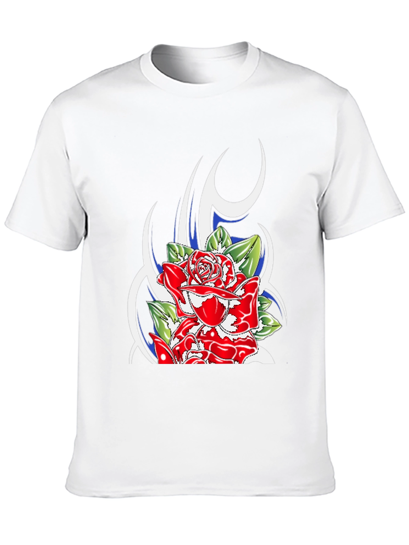Rose Graphic Black T-Shirt