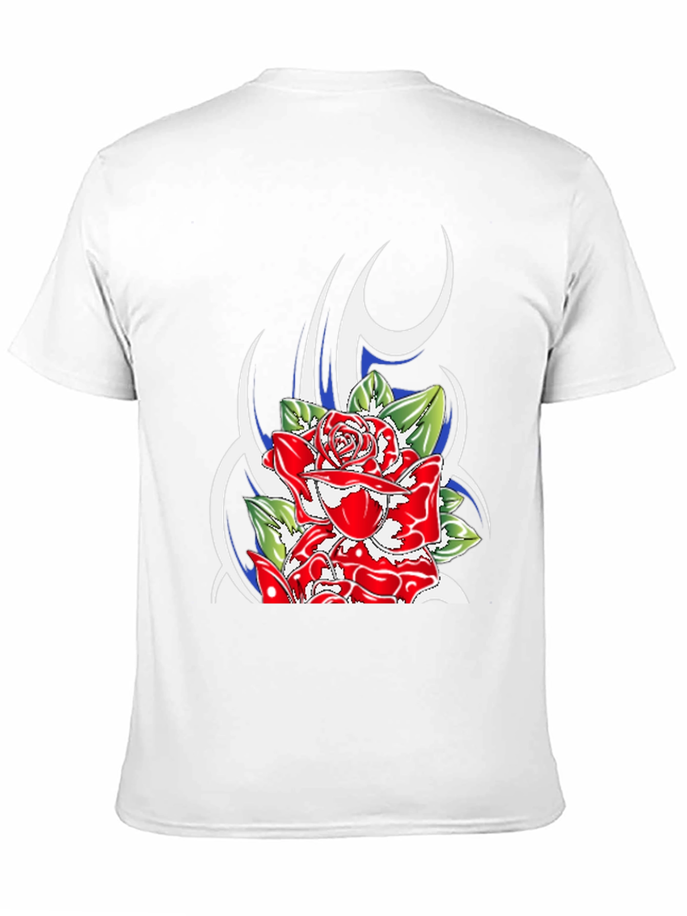Rose Graphic Black T-Shirt