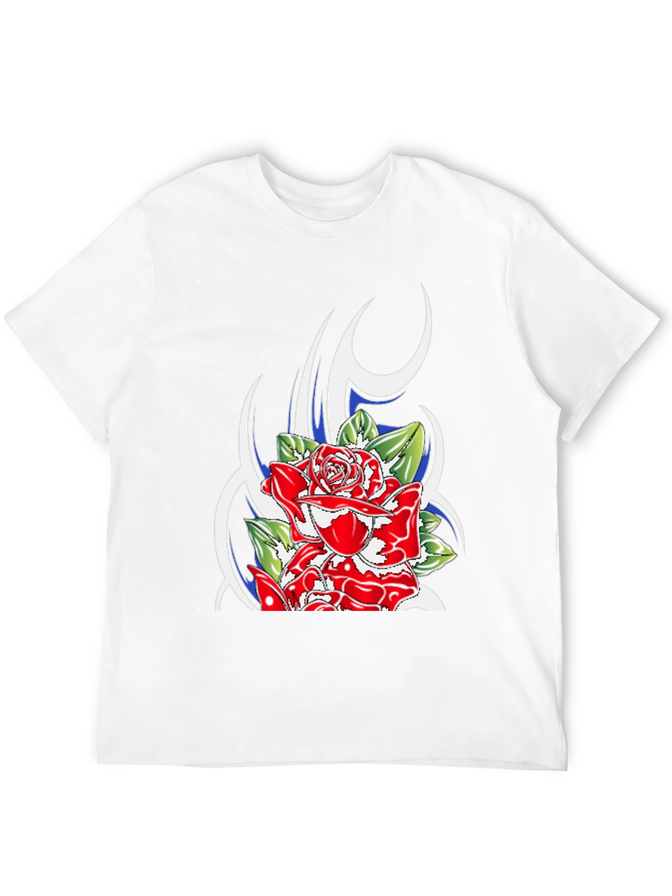 Rose Graphic Black T-Shirt