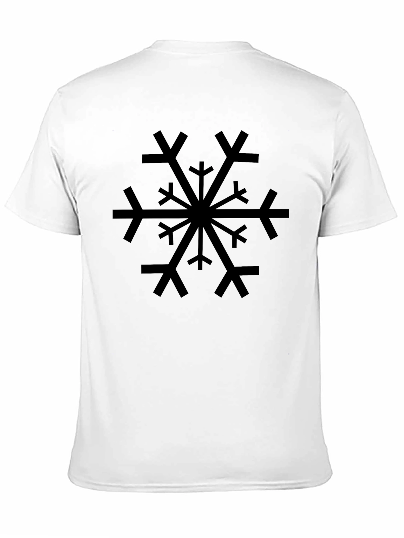 Snowflake Graphic Black T-Shirt