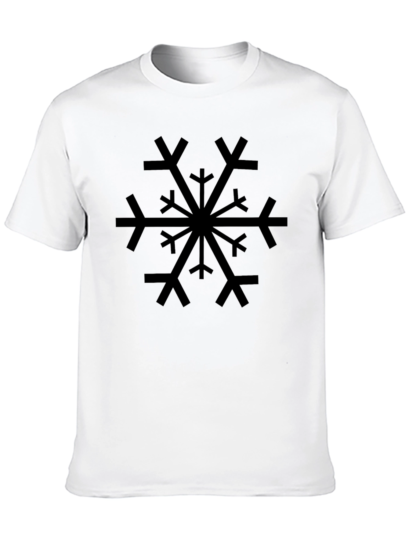 Snowflake Graphic Black T-Shirt