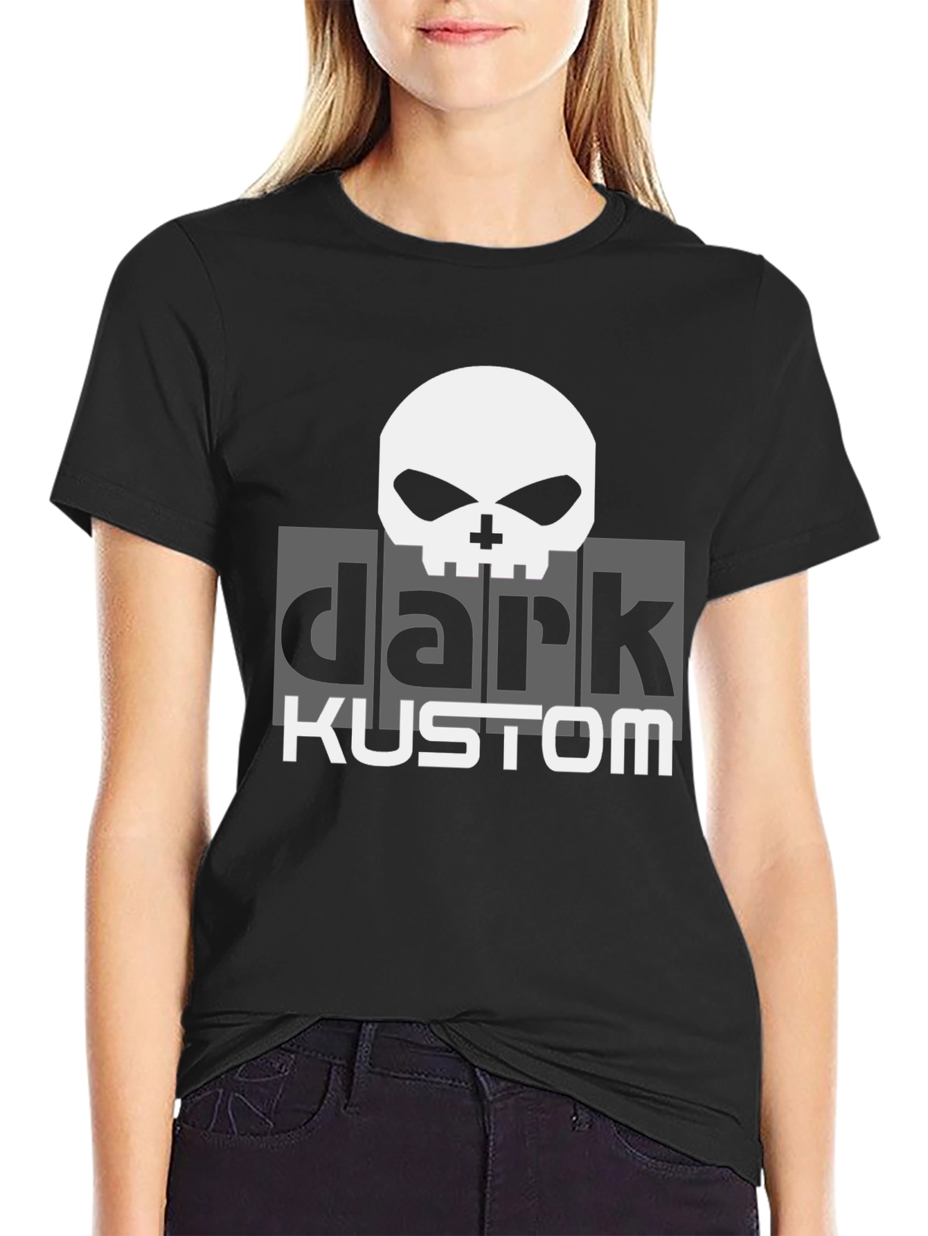 Dark Kustom Graphic T-Shirt - Skull Design