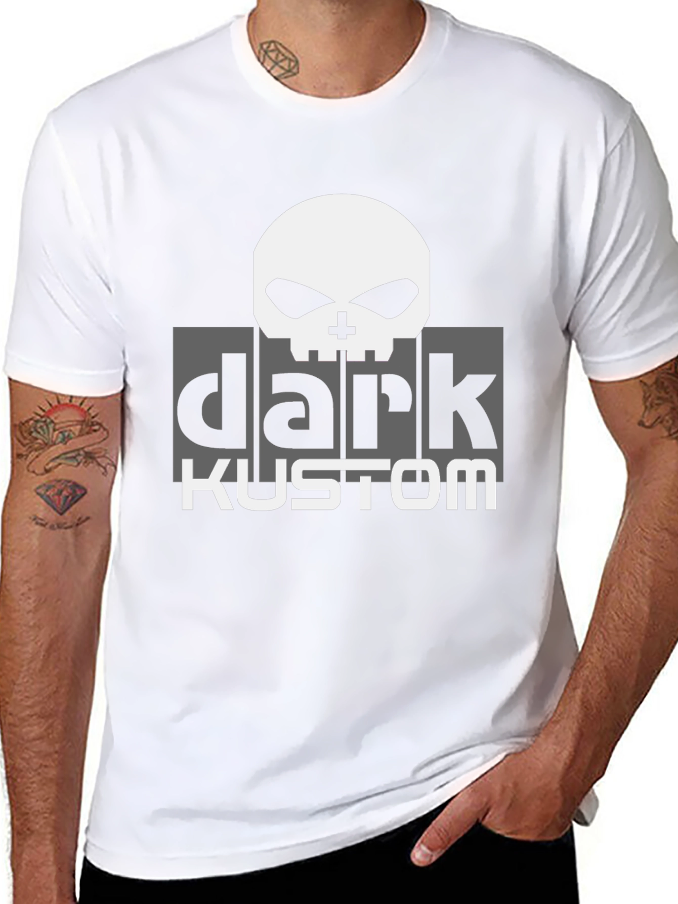 Dark Kustom Graphic T-Shirt - Skull Design