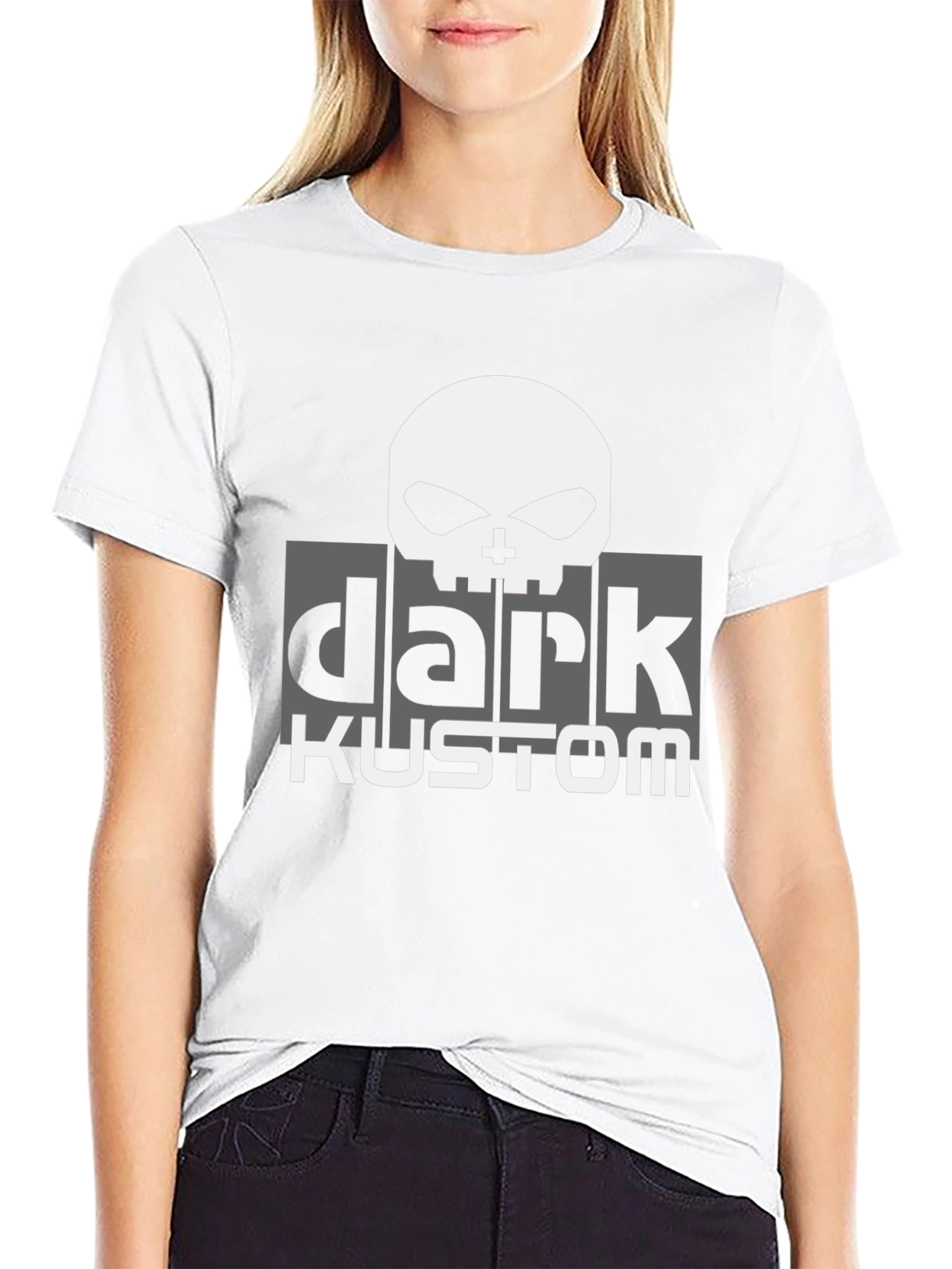 Dark Kustom Graphic T-Shirt - Skull Design
