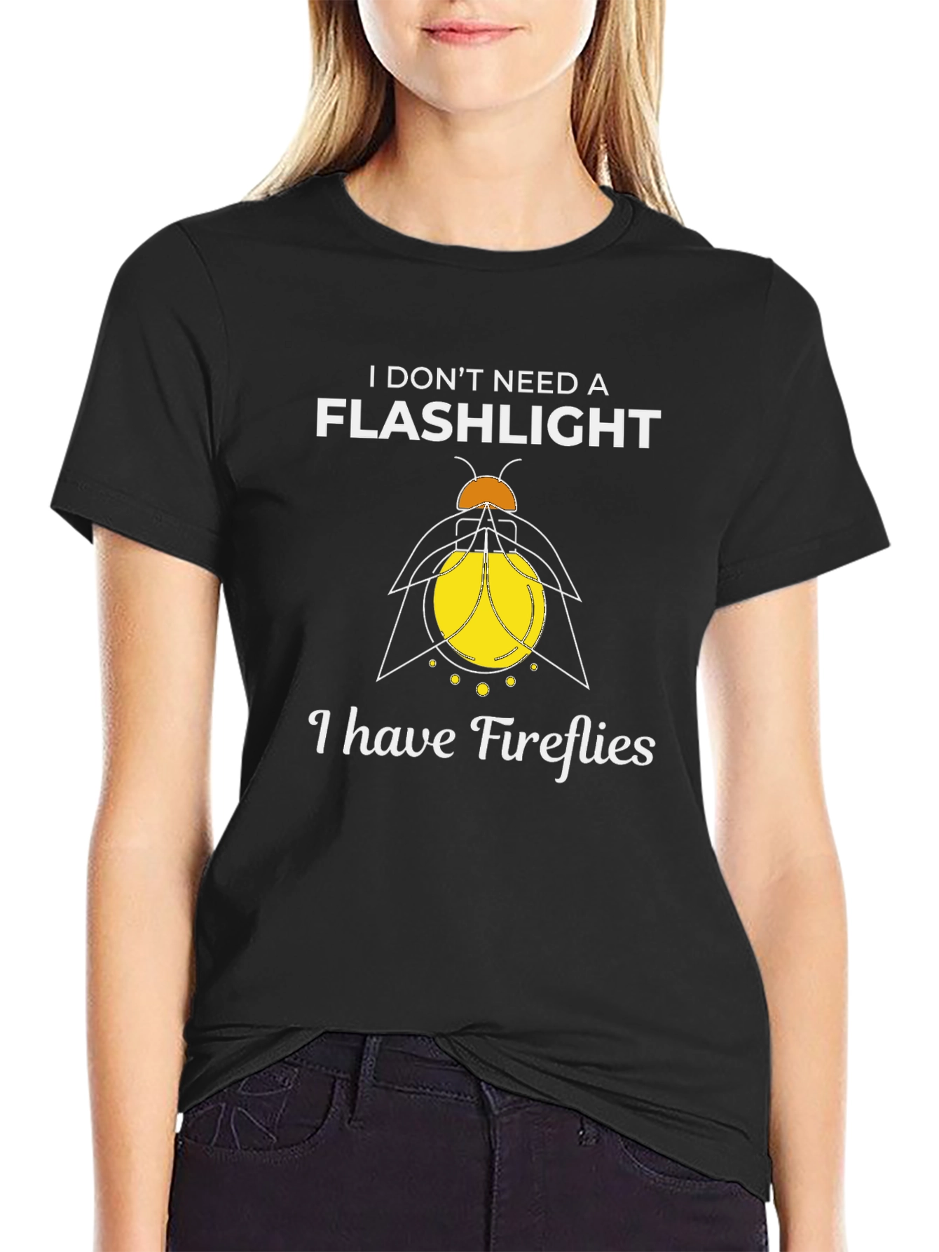 Firefly Graphic T-Shirt - No Flashlight Needed